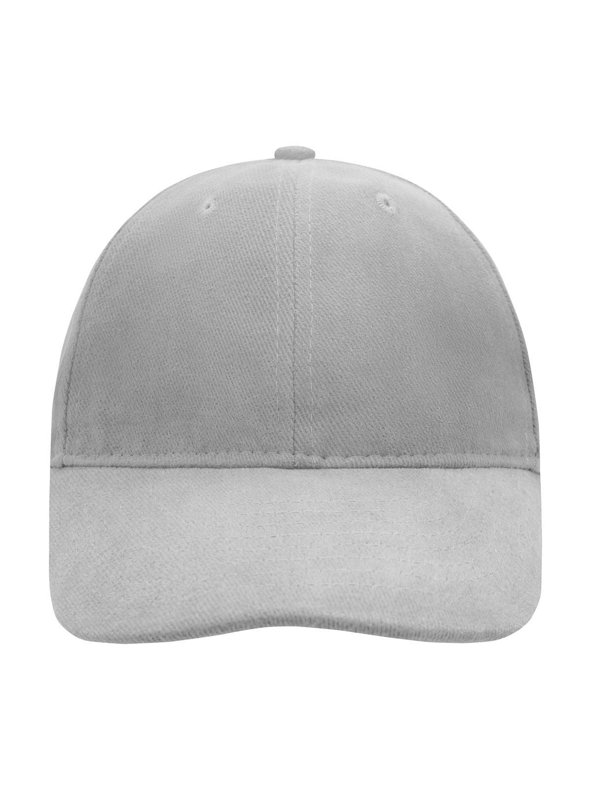 Baseball Caps 6 Panel Softlining Raver Cap light-Grau bestickbar und bedruckbar – LA1970