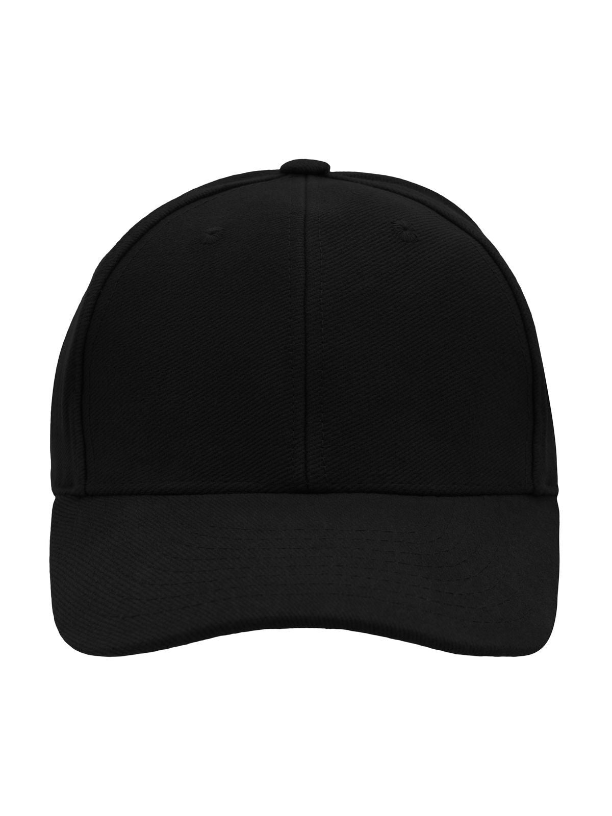 Baseball Caps Panel Raver Cap Laminated Schwarz bestickbar und bedruckbar – LA1970