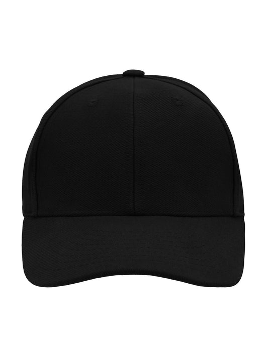 Baseball Caps Panel Raver Cap Laminated Schwarz bestickbar und bedruckbar – LA1970