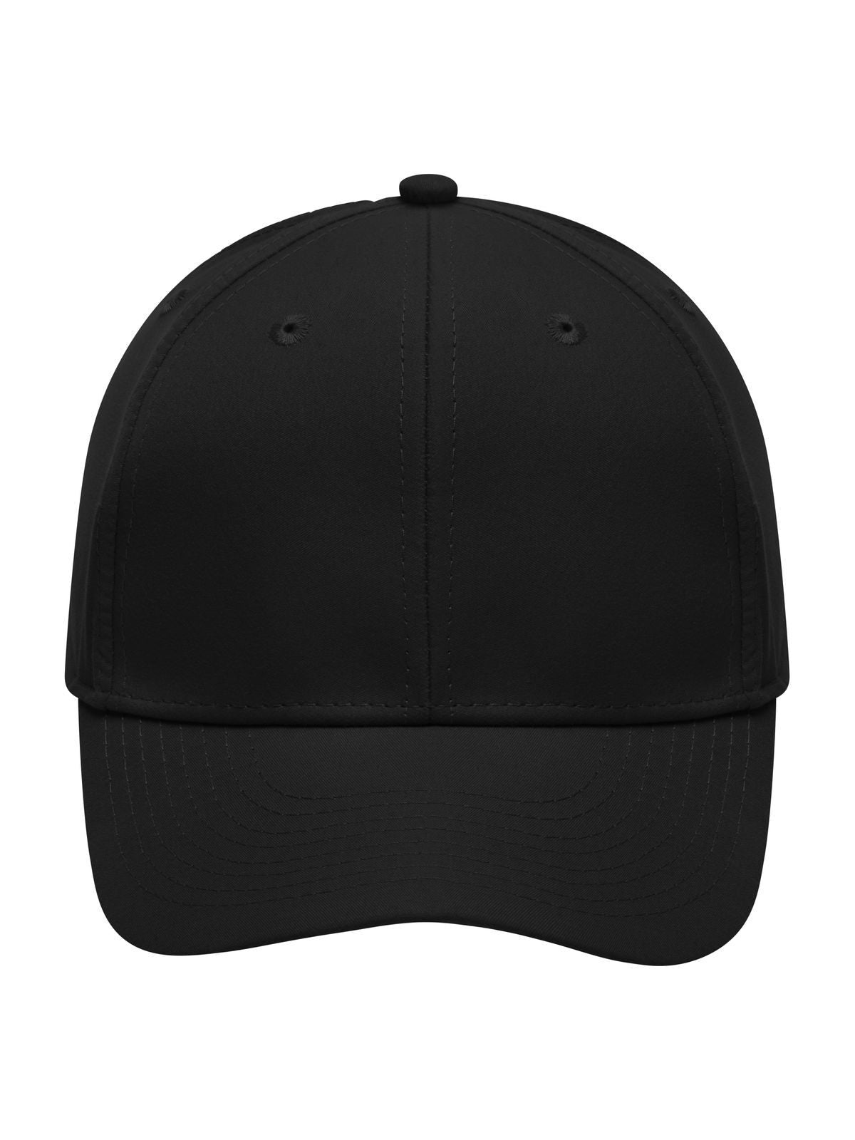 Baseball Caps 6 Panel Polyester Peach Cap Schwarz bestickbar und bedruckbar – LA1970