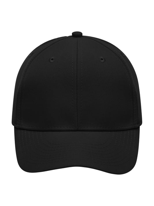 Baseball Caps 6 Panel Polyester Peach Cap Schwarz bestickbar und bedruckbar – LA1970