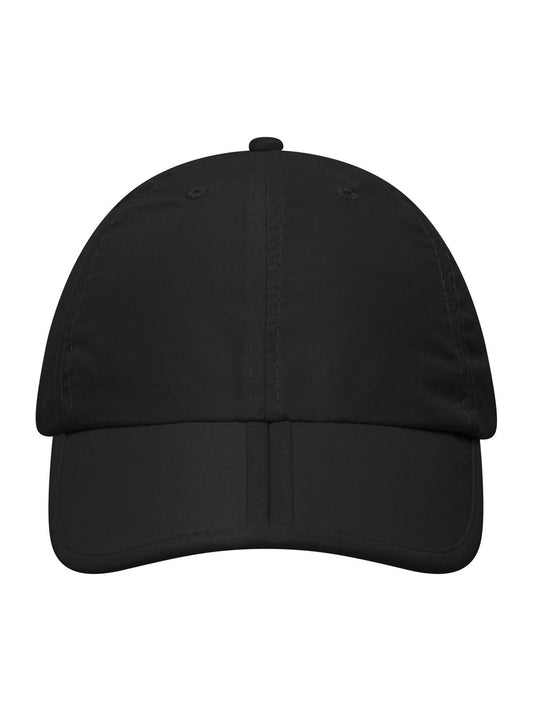 Baseball Caps 6 Panel Pack-a-Cap Schwarz bestickbar und bedruckbar – LA1970