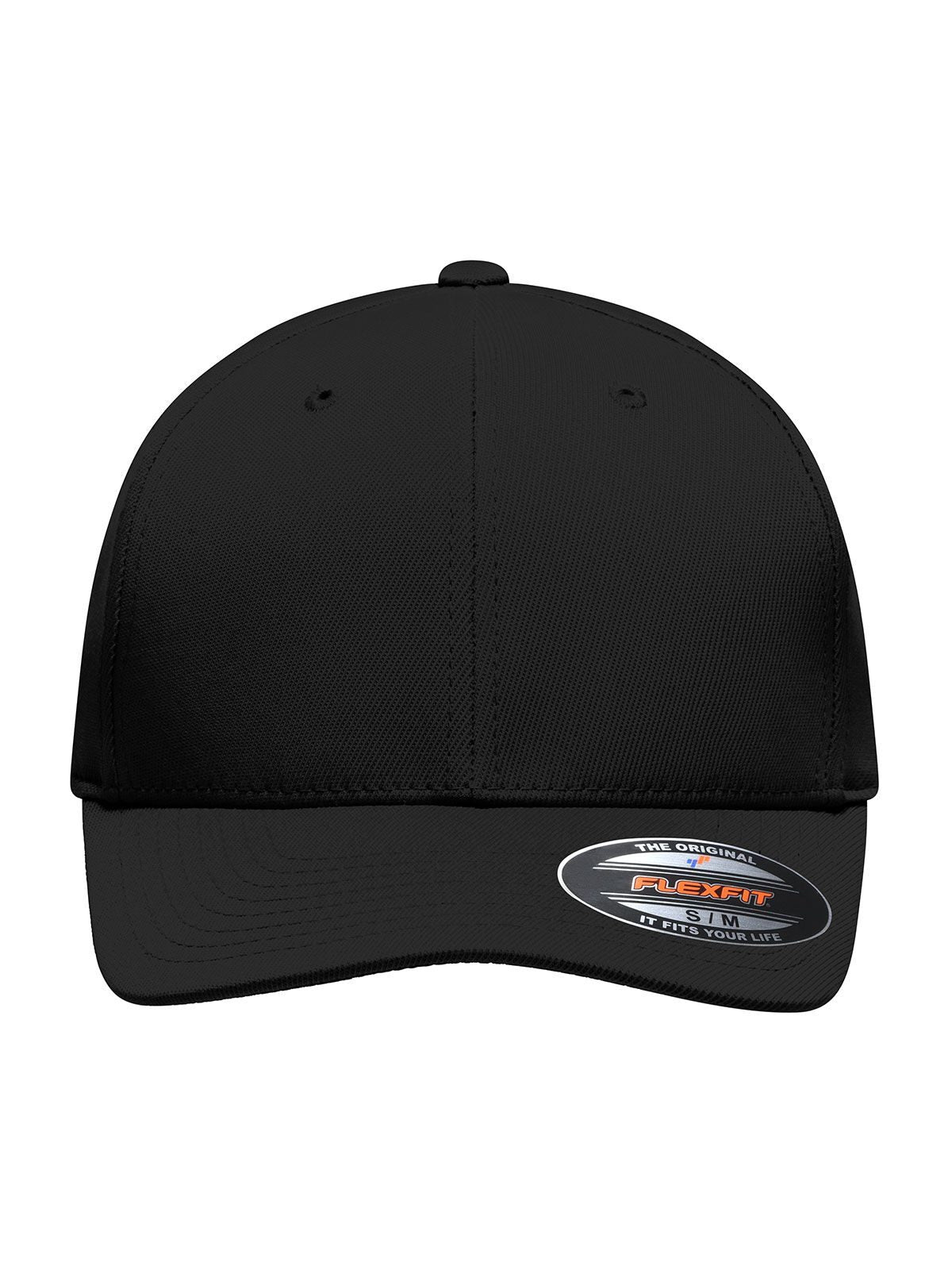 Baseball Caps High Performance Flexfit® Cap Schwarz bestickbar und bedruckbar – LA1970