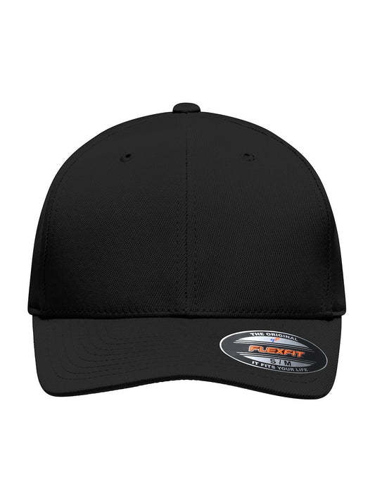 Baseball Caps High Performance Flexfit® Cap Schwarz bestickbar und bedruckbar – LA1970