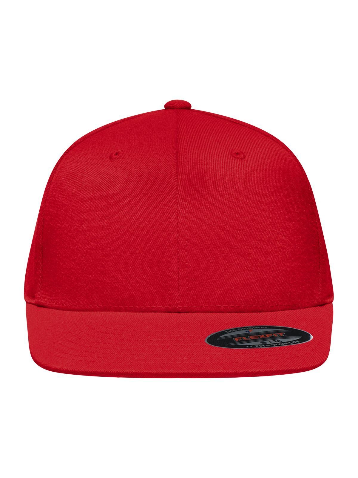 Baseball Caps Flexfit® Flat Peak Cap Rot bestickbar und bedruckbar – LA1970
