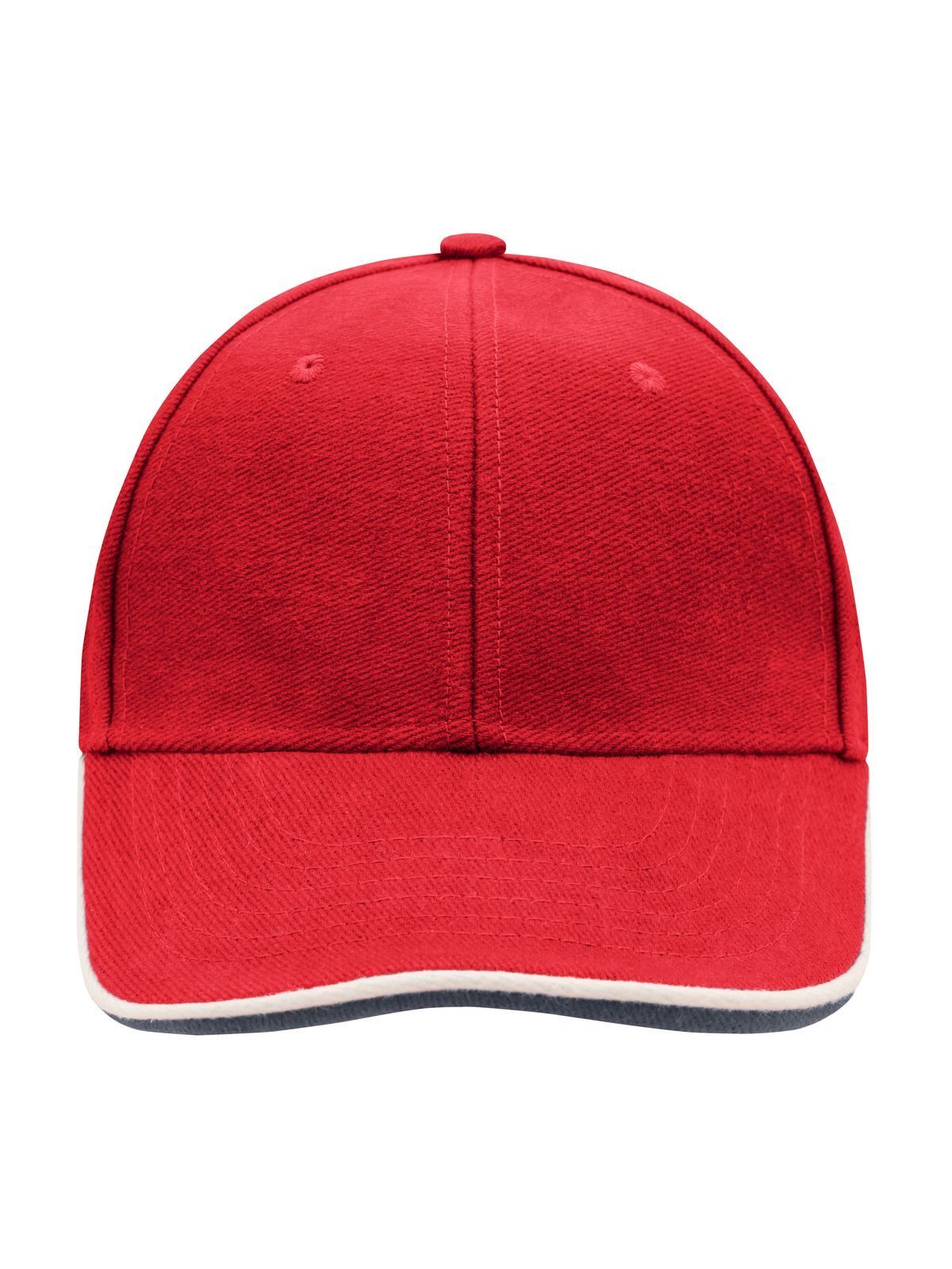 Baseball Caps 6 Panel Double Sandwich Cap Rot/Weiß/Marineblau bestickbar und bedruckbar – LA1970