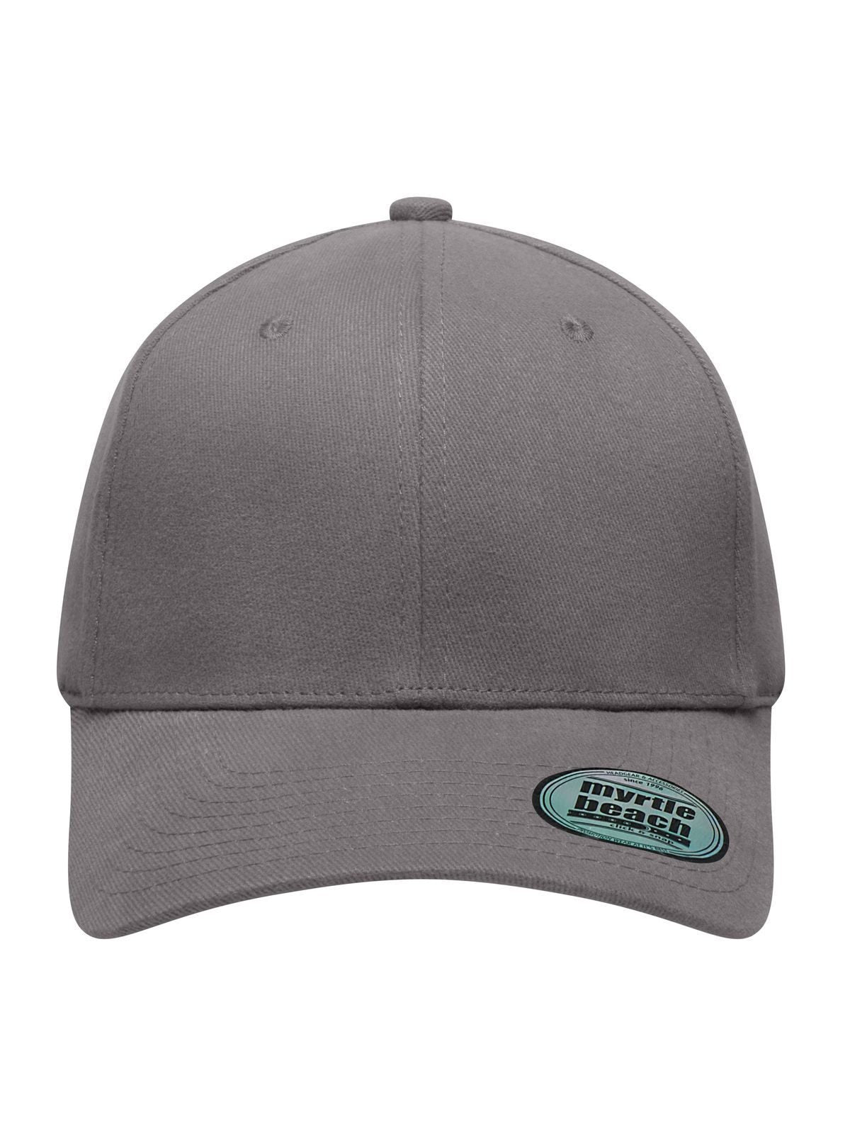 Baseball Caps 6 Panel Elastic Fit Baseball Cap dark-Grau bestickbar und bedruckbar – LA1970