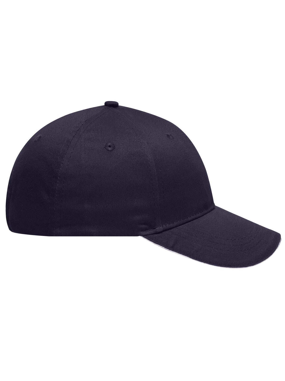 Baseball Cap 6 panel sandwich cap with brushed surface – individuell veredelbar | LA1970 in navy/white