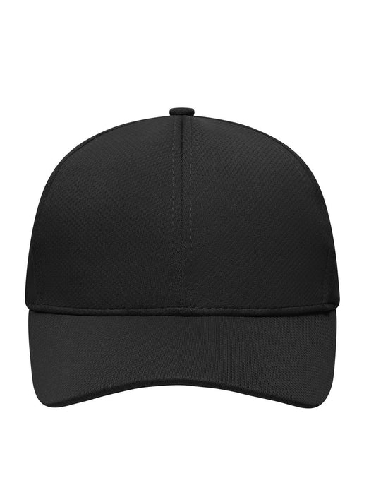 Baseball Caps 6 Panel Sport Mesh Cap Schwarz bestickbar und bedruckbar – LA1970