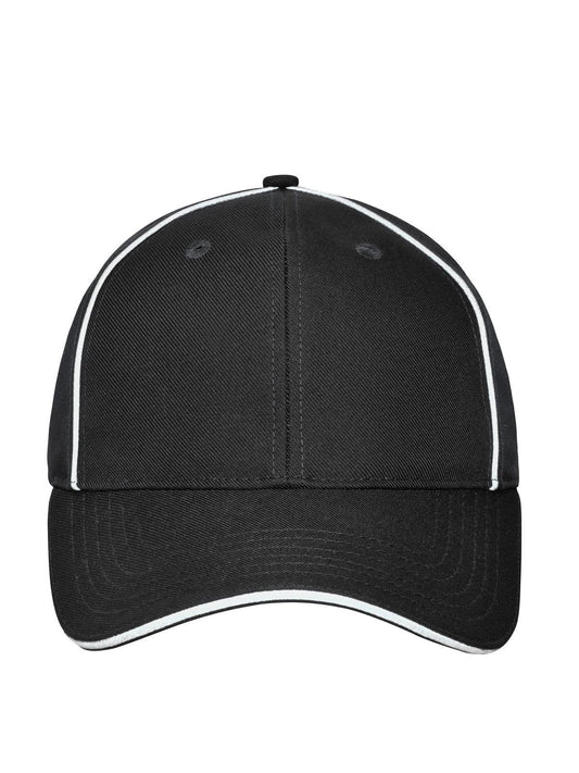 Baseball Caps 6 Panel Workwear Cap - Solid Schwarz bestickbar und bedruckbar – LA1970