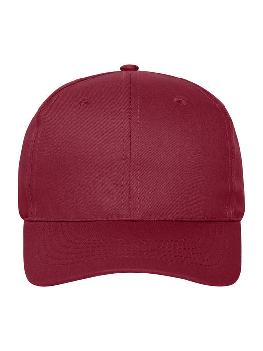 Baseball Caps 6 Panel Cap Bio Cotton Bordeaux bestickbar und bedruckbar – LA1970