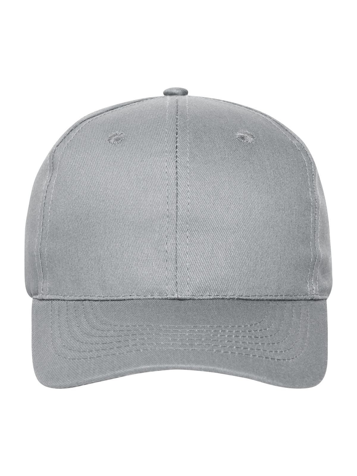 Baseball Caps 6 Panel Cap Bio Cotton light-Grau bestickbar und bedruckbar – LA1970