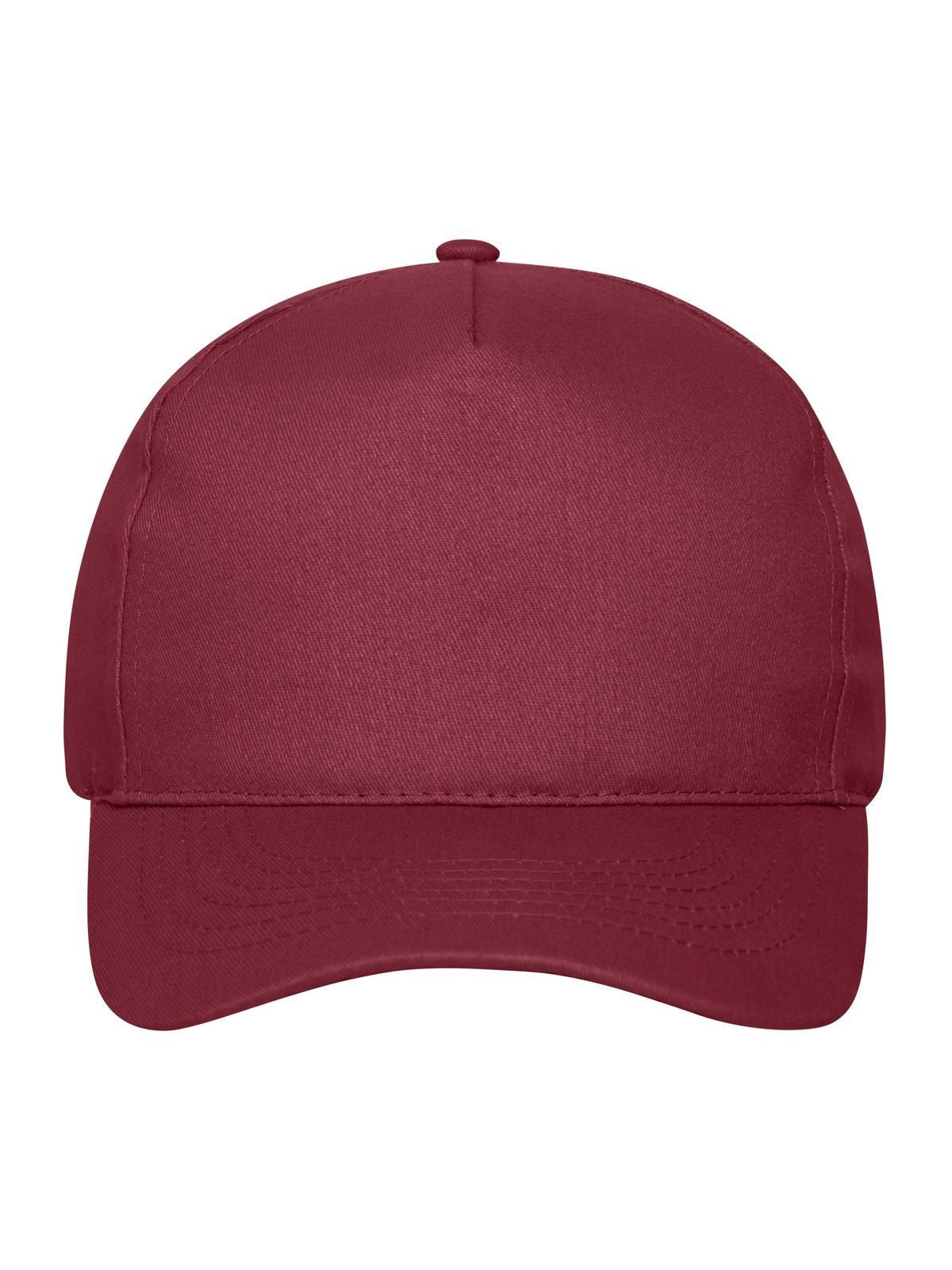 Baseball Caps 5 Panel Cap Bio Cotton Bordeaux bestickbar und bedruckbar – LA1970