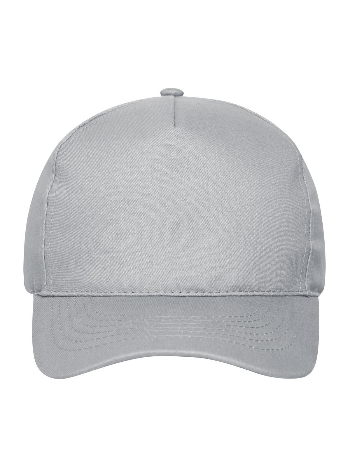 Baseball Caps 5 Panel Cap Bio Cotton light-Grau bestickbar und bedruckbar – LA1970