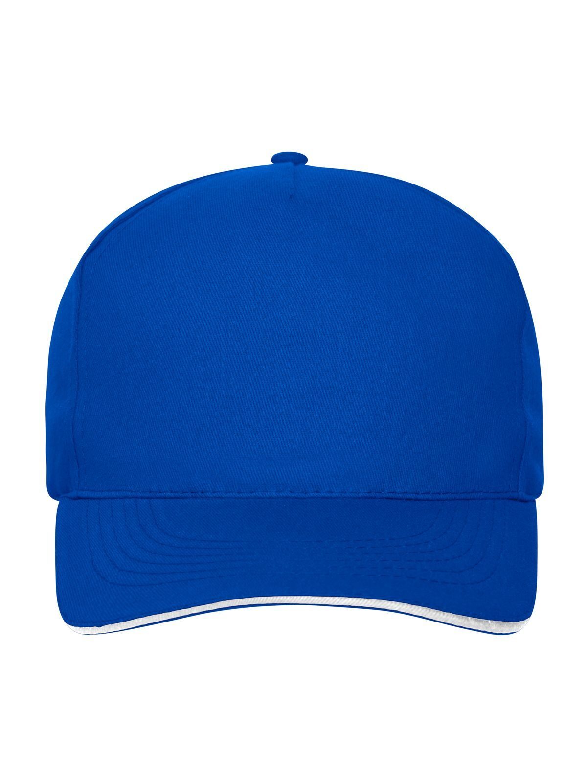 Baseball Caps 5 Panel Sandwich Cap Bio Cotton Royalblaublau/Weiß bestickbar und bedruckbar – LA1970