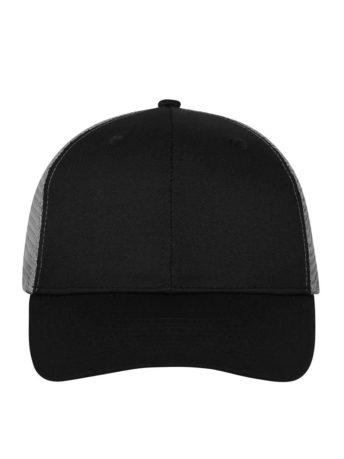 Baseball Caps 6 Panel Mesh Cap Schwarz/Schwarz/dark-Grau bestickbar und bedruckbar – LA1970
