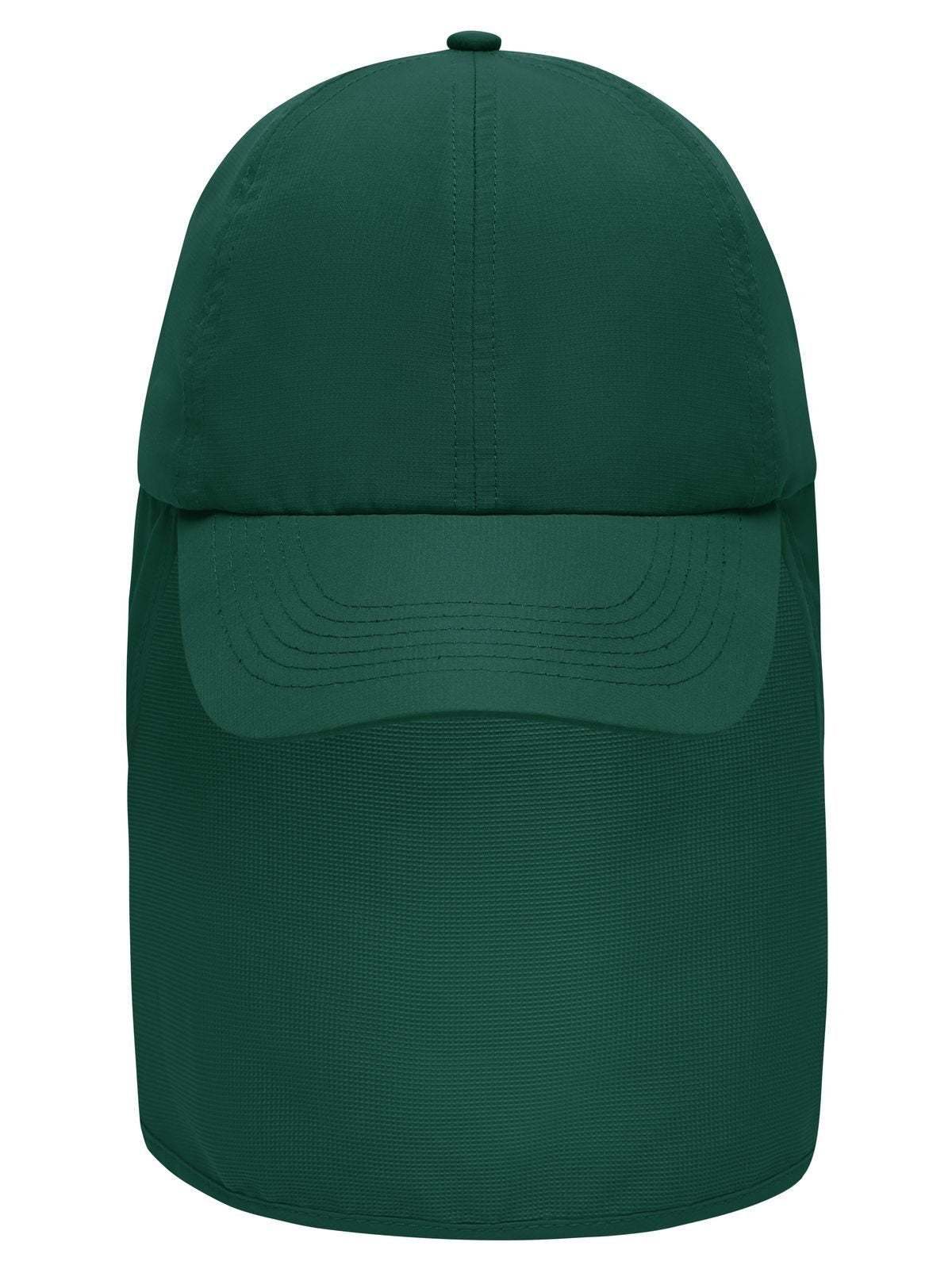 Baseball Caps 6 Panel Cap with Neck Guard dark-green bestickbar und bedruckbar – LA1970