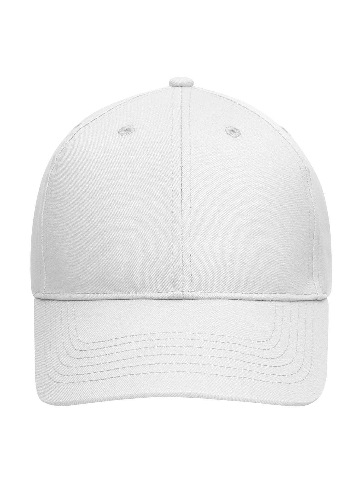 Baseball Caps 6 Panel Cap Bio Cotton Weiß bestickbar und bedruckbar – LA1970