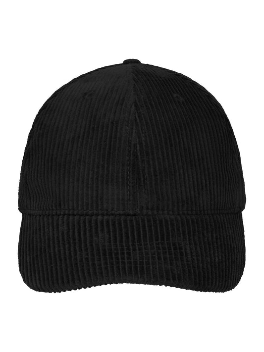 Baseball Caps 6 Panel Corduroy Cap OCS Standard Schwarz bestickbar und bedruckbar – LA1970