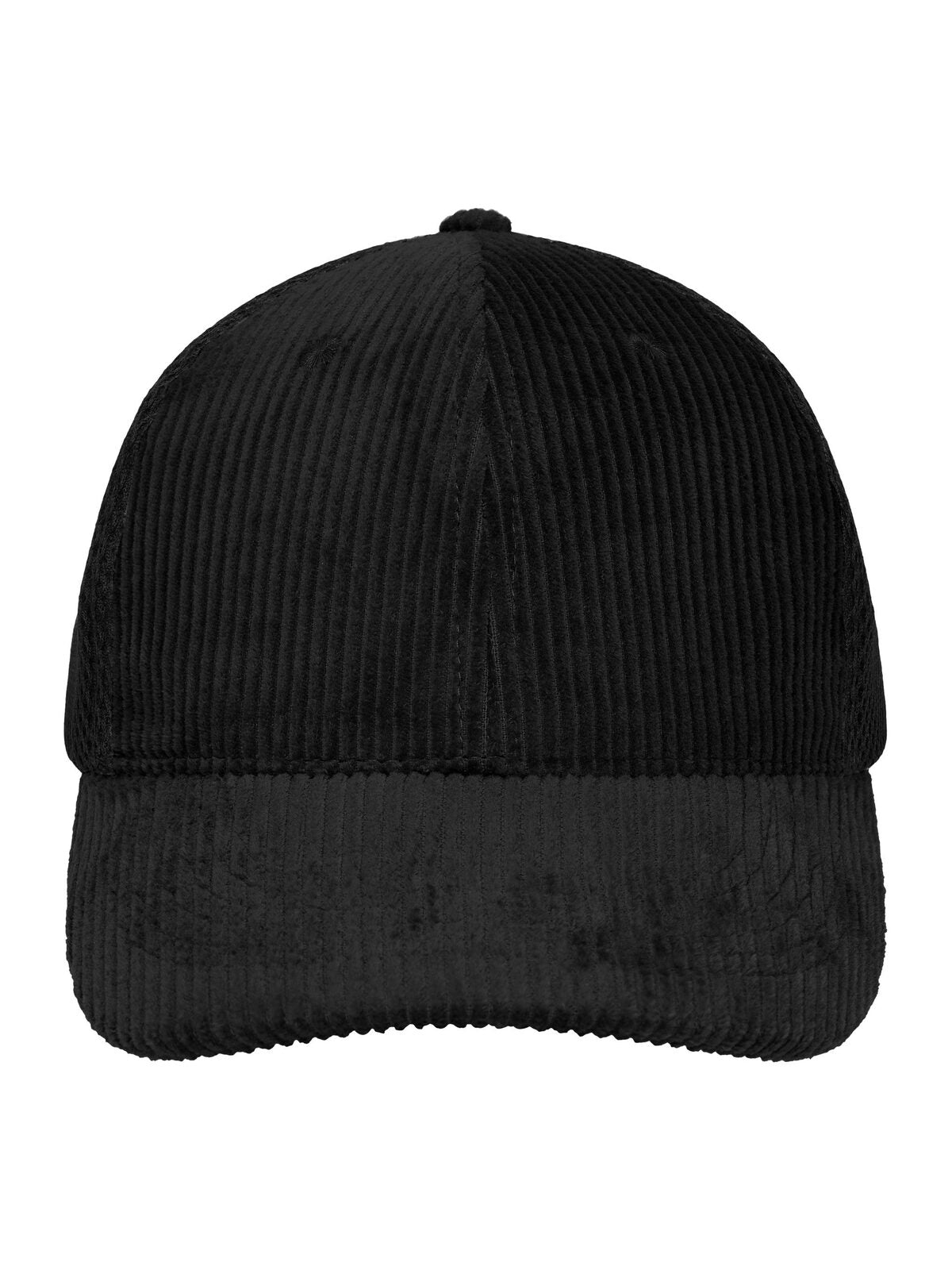 Trucker Cap Panel Corduroy-Mesh Cap OCS Standard – individuell veredelbar | LA1970 in black/black