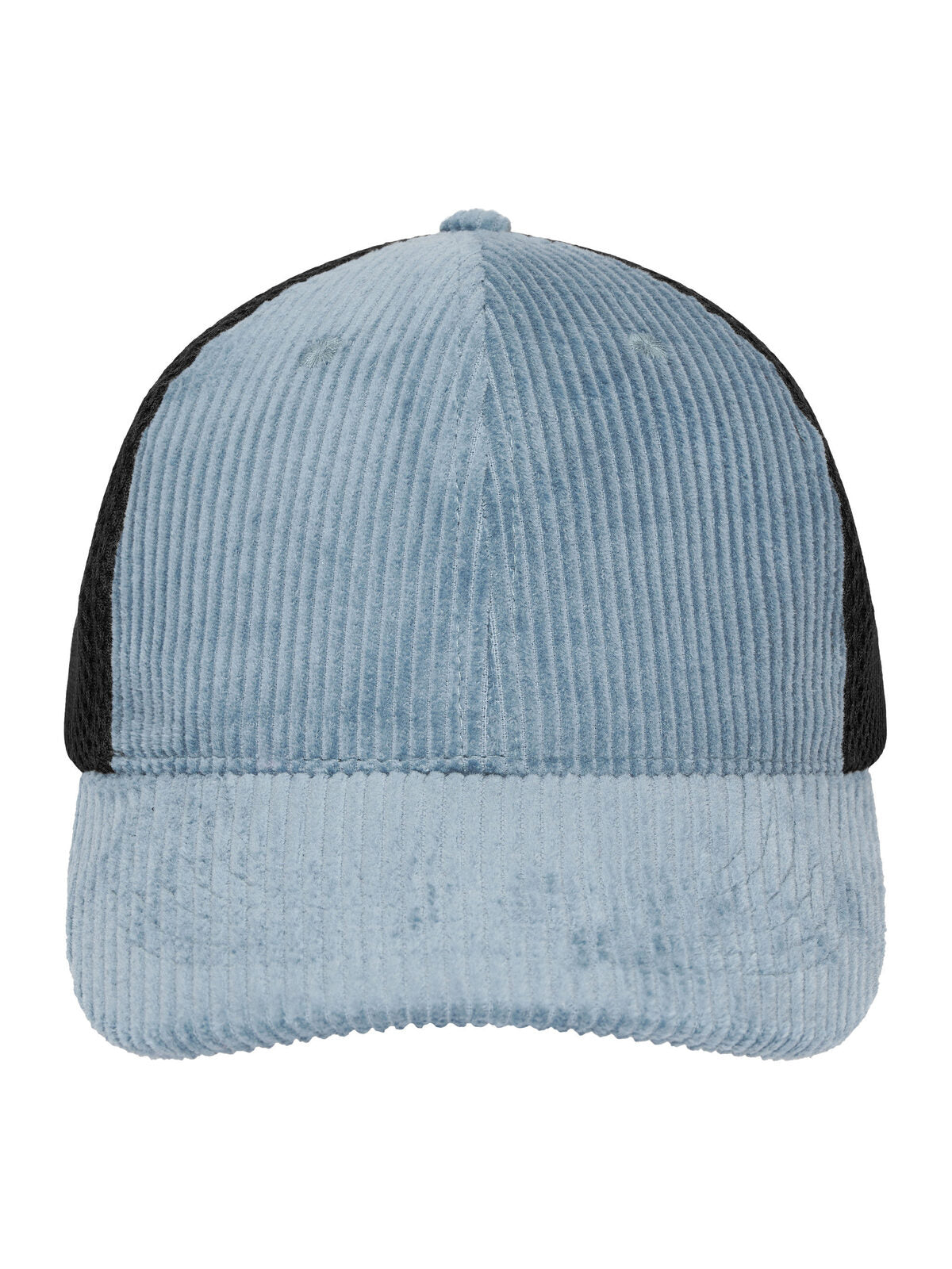 Trucker Cap Panel Corduroy-Mesh Cap OCS Standard – individuell veredelbar | LA1970 in milky-blue/black
