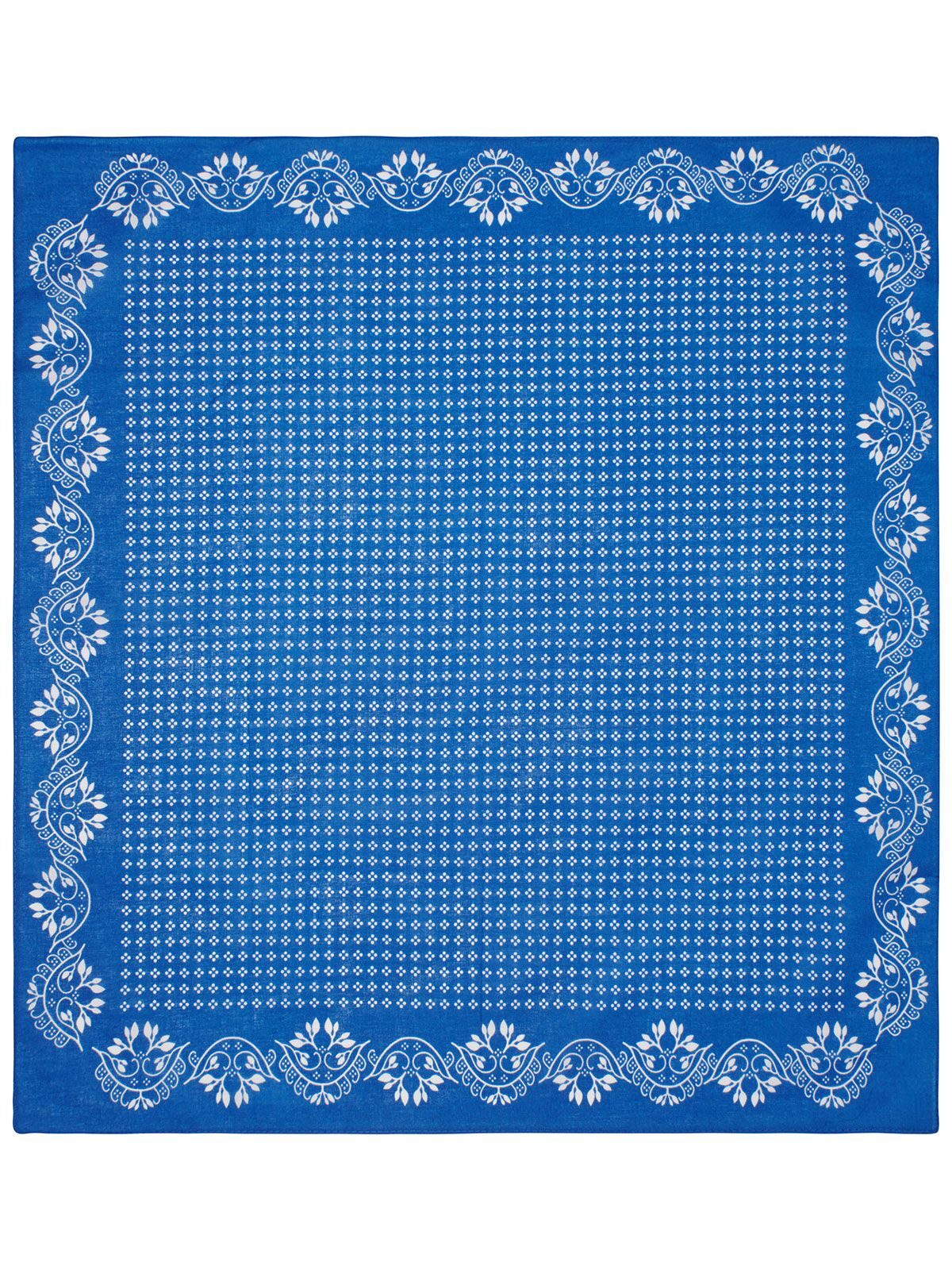 Bandanas Traditional Bandana Royalblaublau/Weiß bestickbar und bedruckbar – LA1970