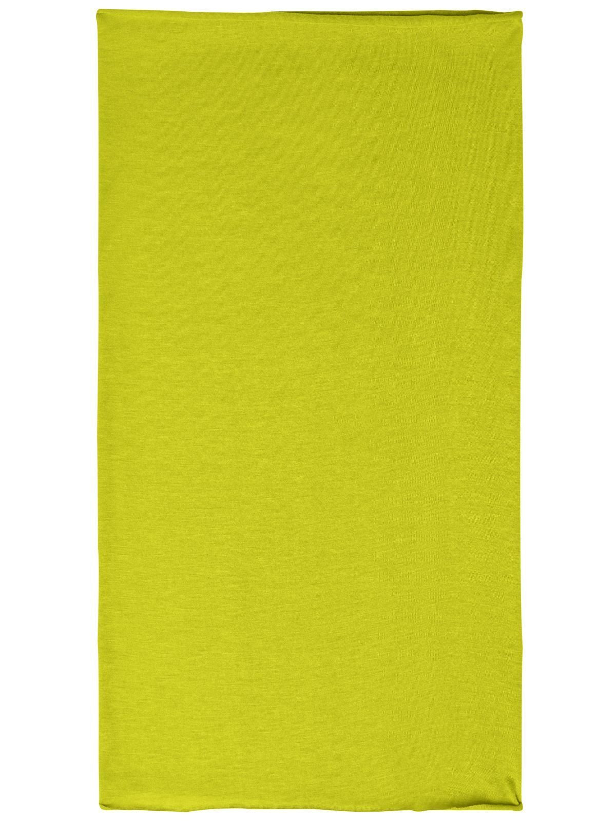 Economic X-Tube Polyester Herren Schal / Handschuhe – James & Nicholson – Farbe acid-yellow – individuell veredelbar