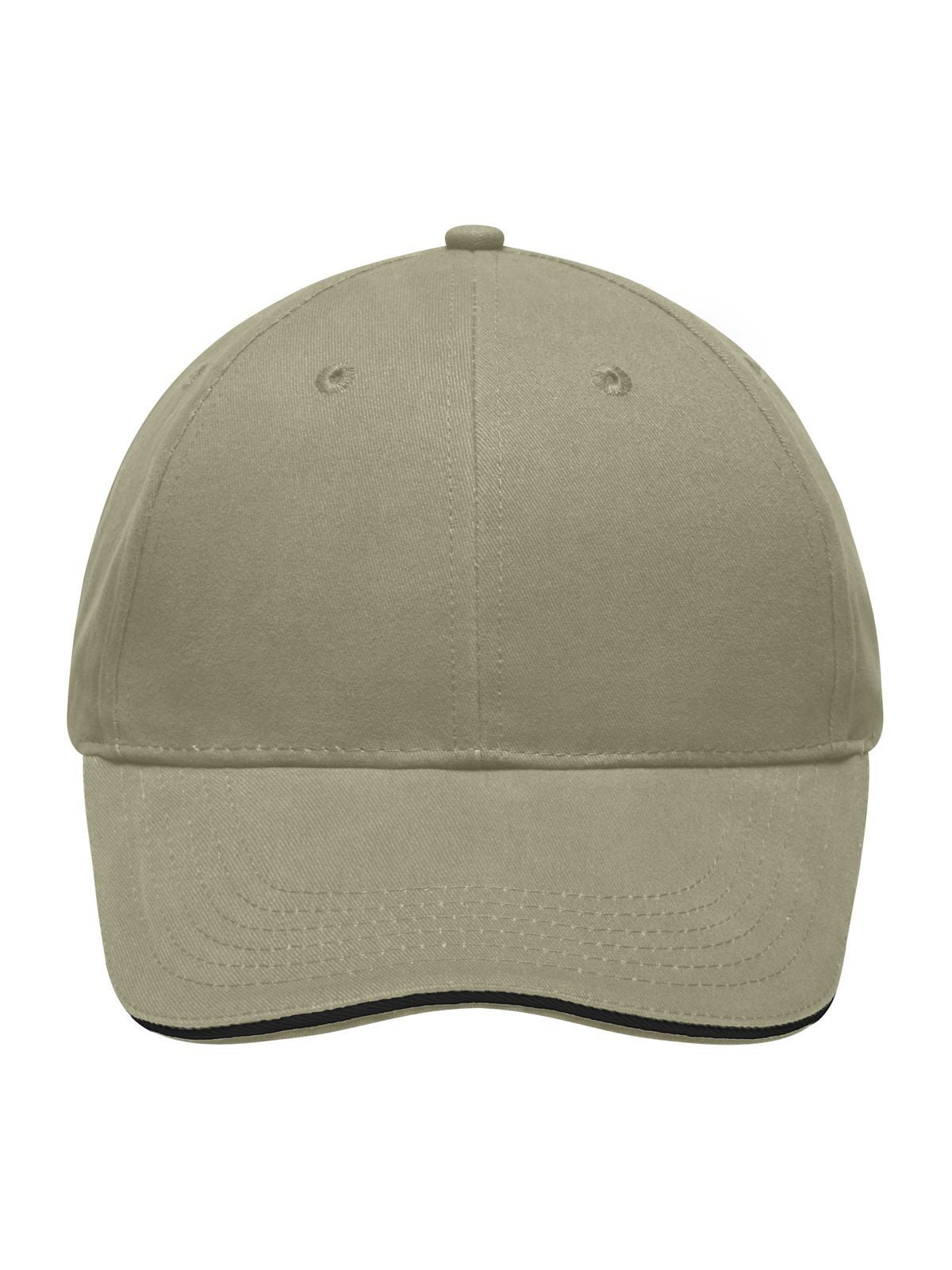 Baseball Cap Light Brushed Sandwich Cap – individuell veredelbar | LA1970 in beige/black