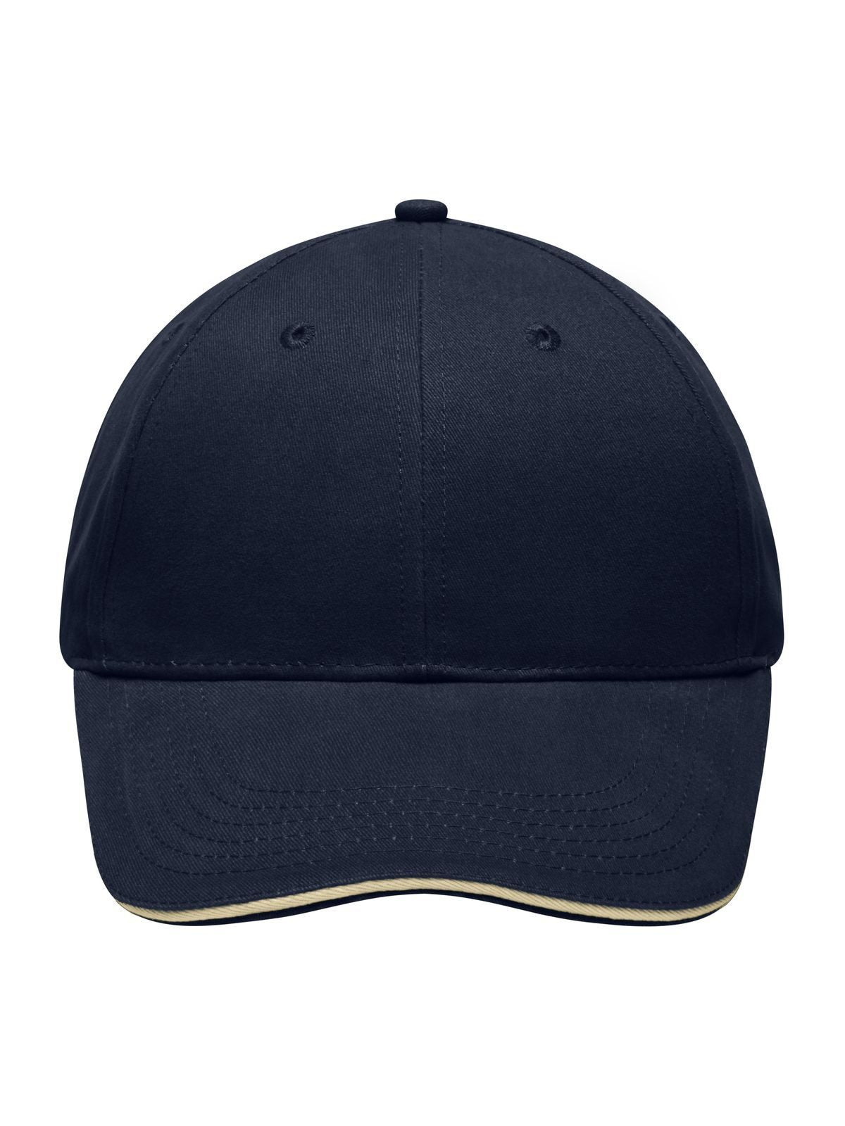 Baseball Cap Light Brushed Sandwich Cap – individuell veredelbar | LA1970 in navy/beige