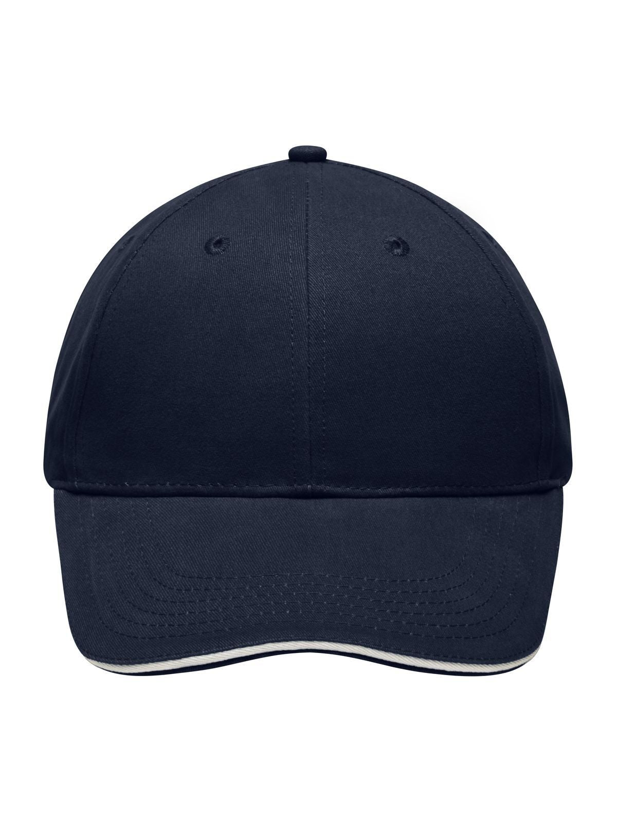 Baseball Cap Light Brushed Sandwich Cap – individuell veredelbar | LA1970 in navy/white