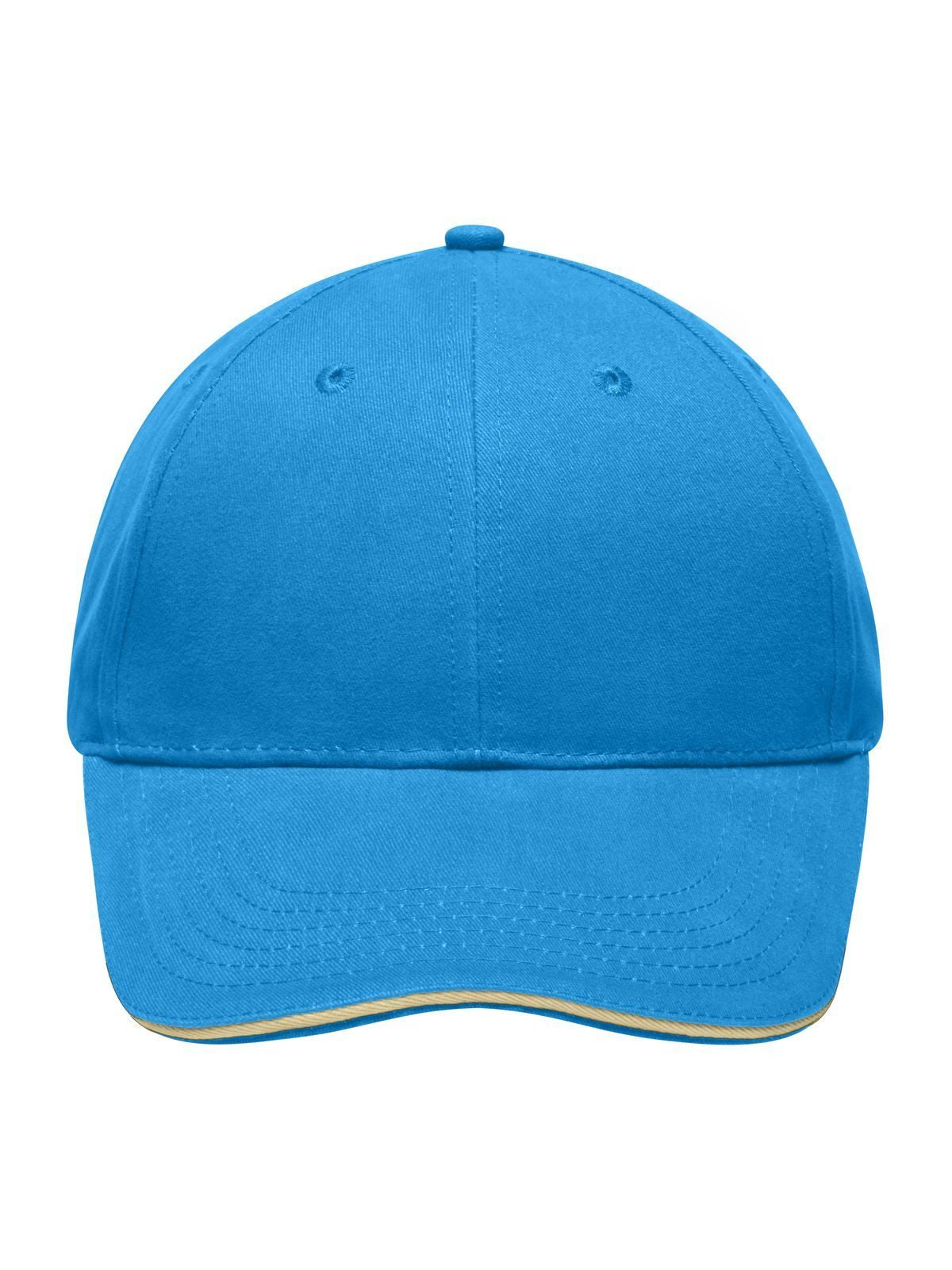 Baseball Cap Light Brushed Sandwich Cap – individuell veredelbar | LA1970 in turquoise/beige