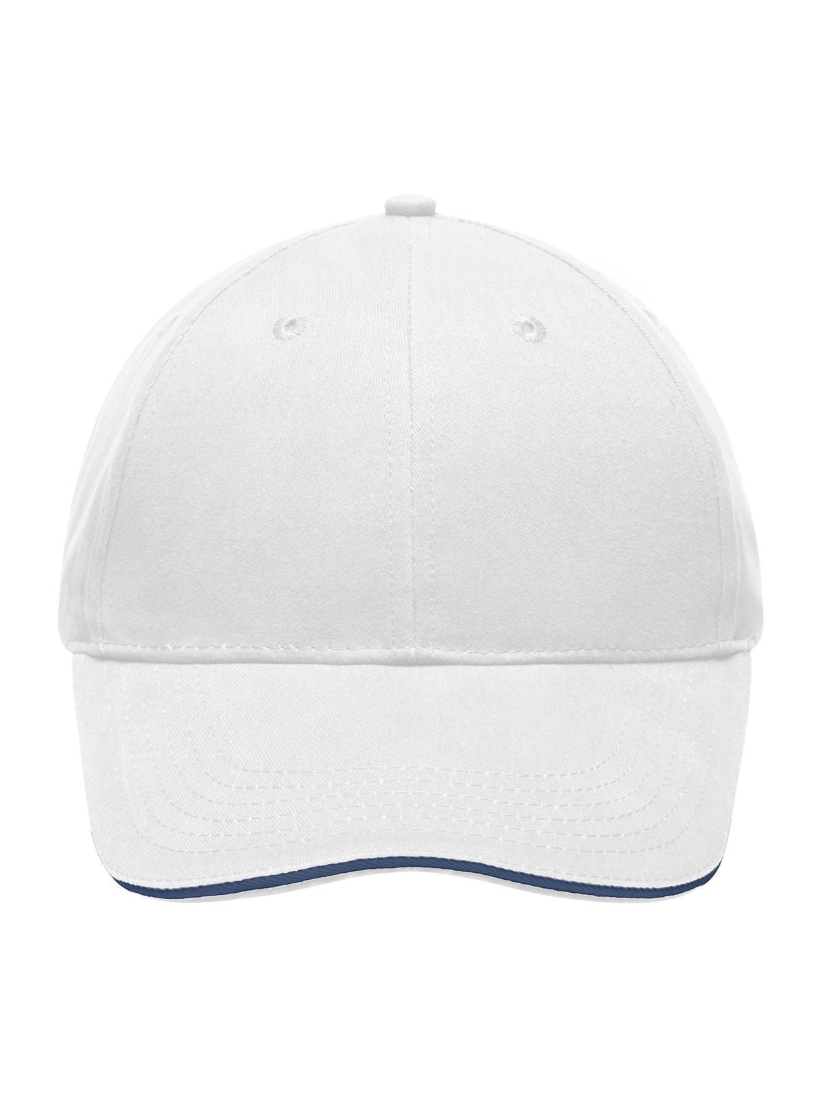 Baseball Cap Light Brushed Sandwich Cap – individuell veredelbar | LA1970 in white/navy