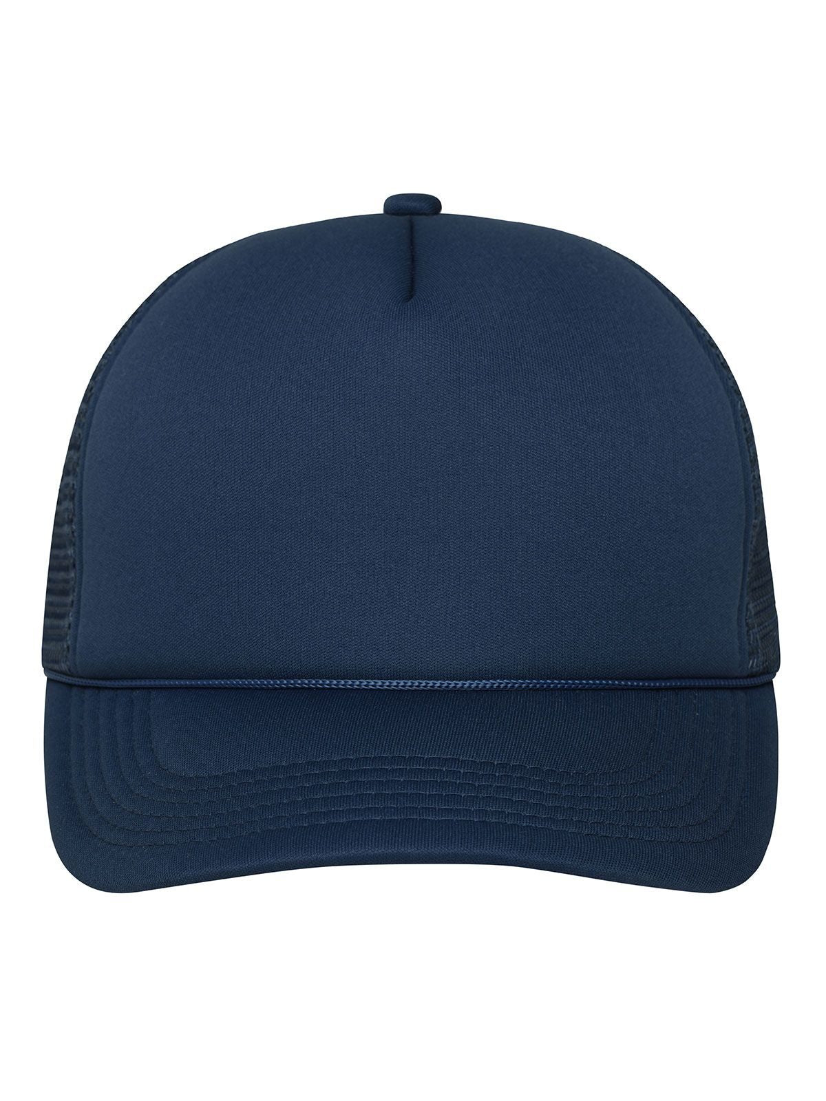 Trucker Caps 5 Panel Retro Mesh Cap Marineblau/Marineblau bestickbar und bedruckbar – LA1970