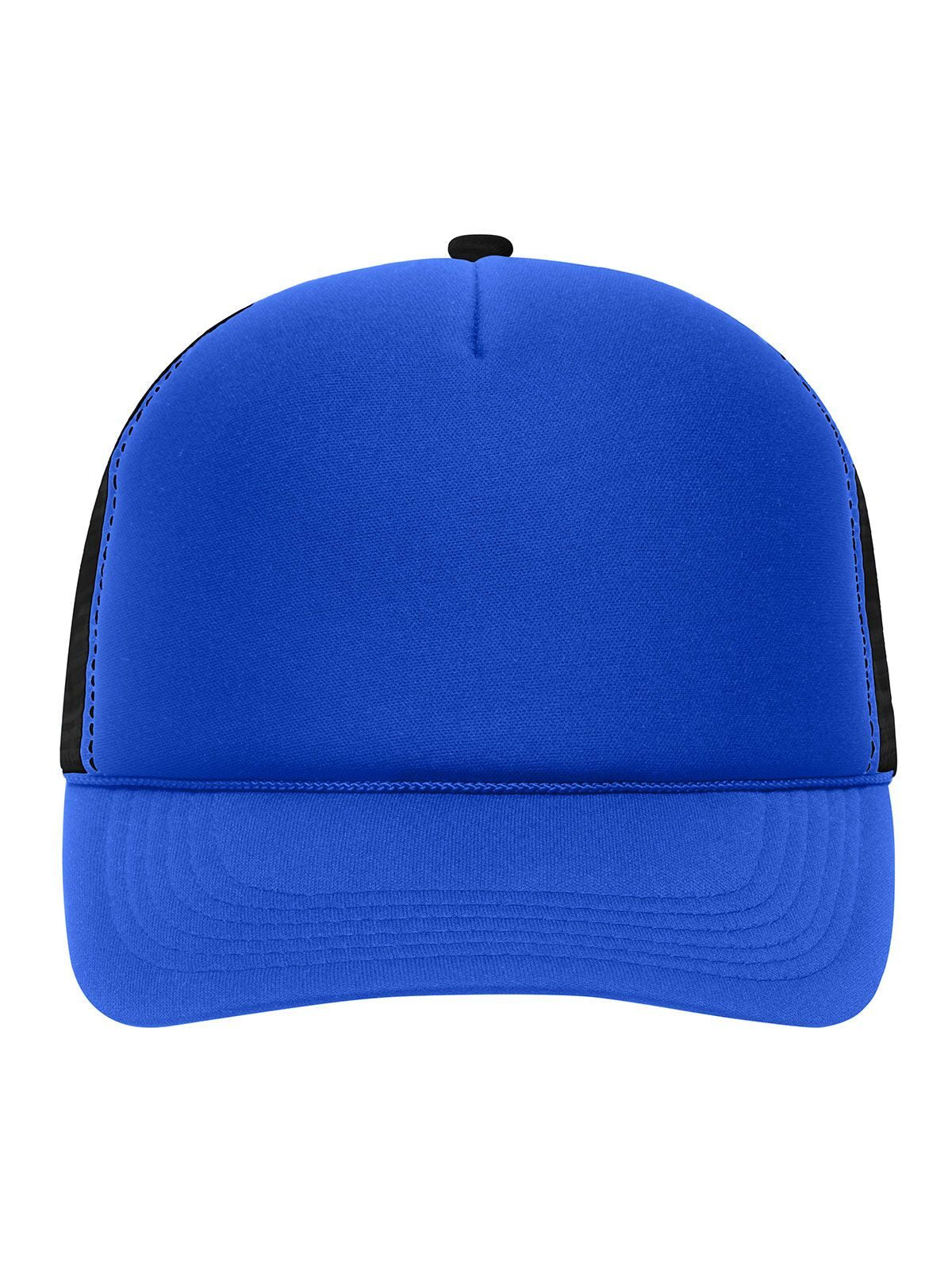 Trucker Caps 5 Panel Retro Mesh Cap Royalblaublau/Schwarz bestickbar und bedruckbar – LA1970