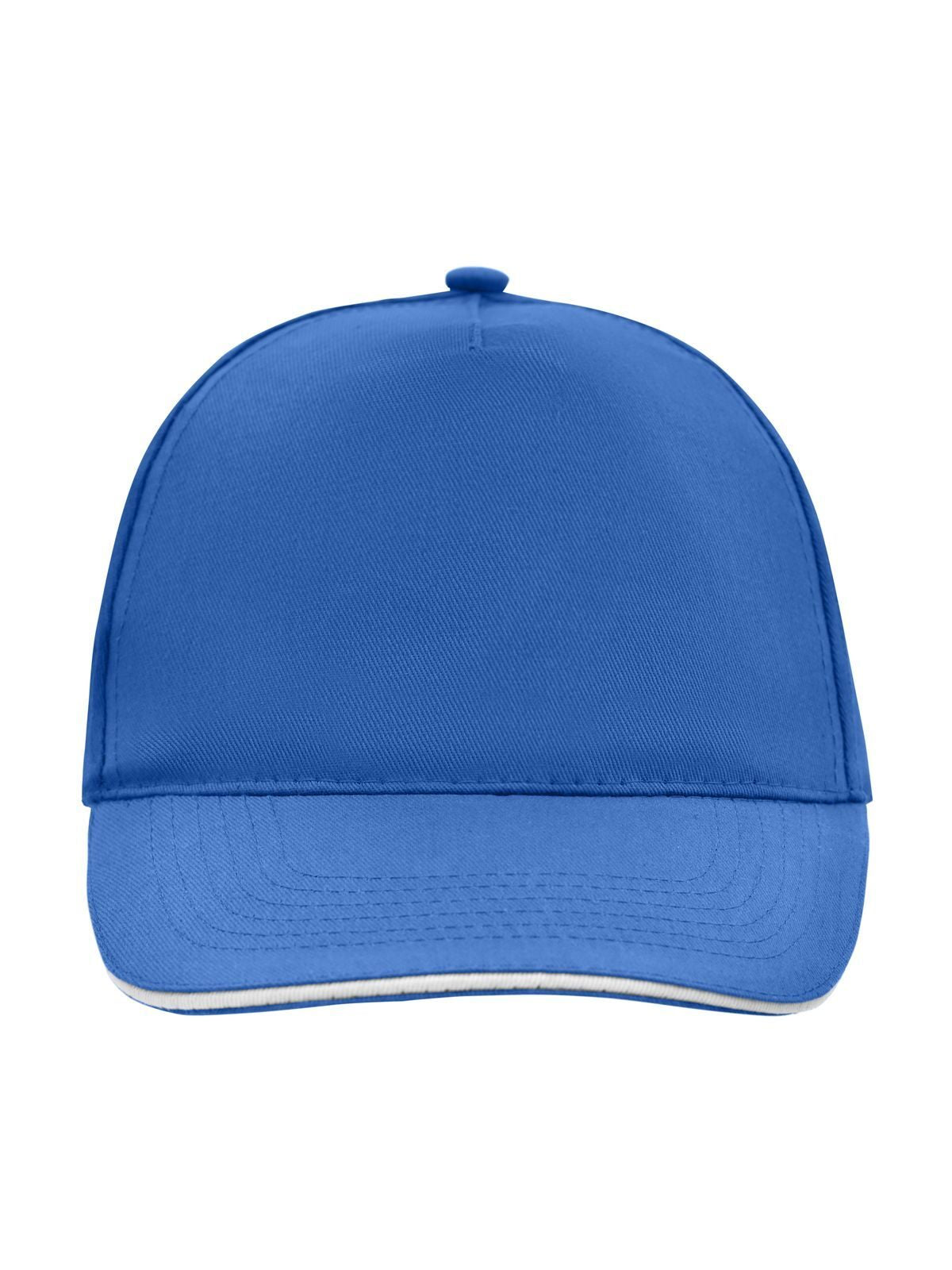 Baseball Caps 5 Panel Promo Sandwich Cap Royalblaublau/Weiß bestickbar und bedruckbar – LA1970