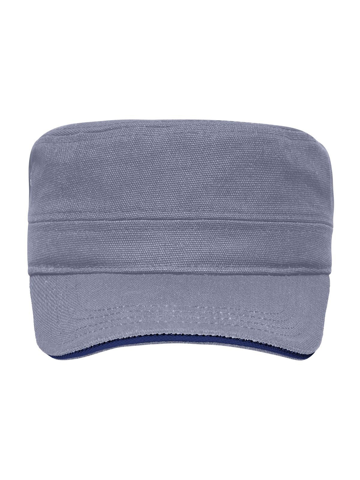 Baseball Caps Military Sandwich Cap dark-Grau/Marineblau bestickbar und bedruckbar – LA1970