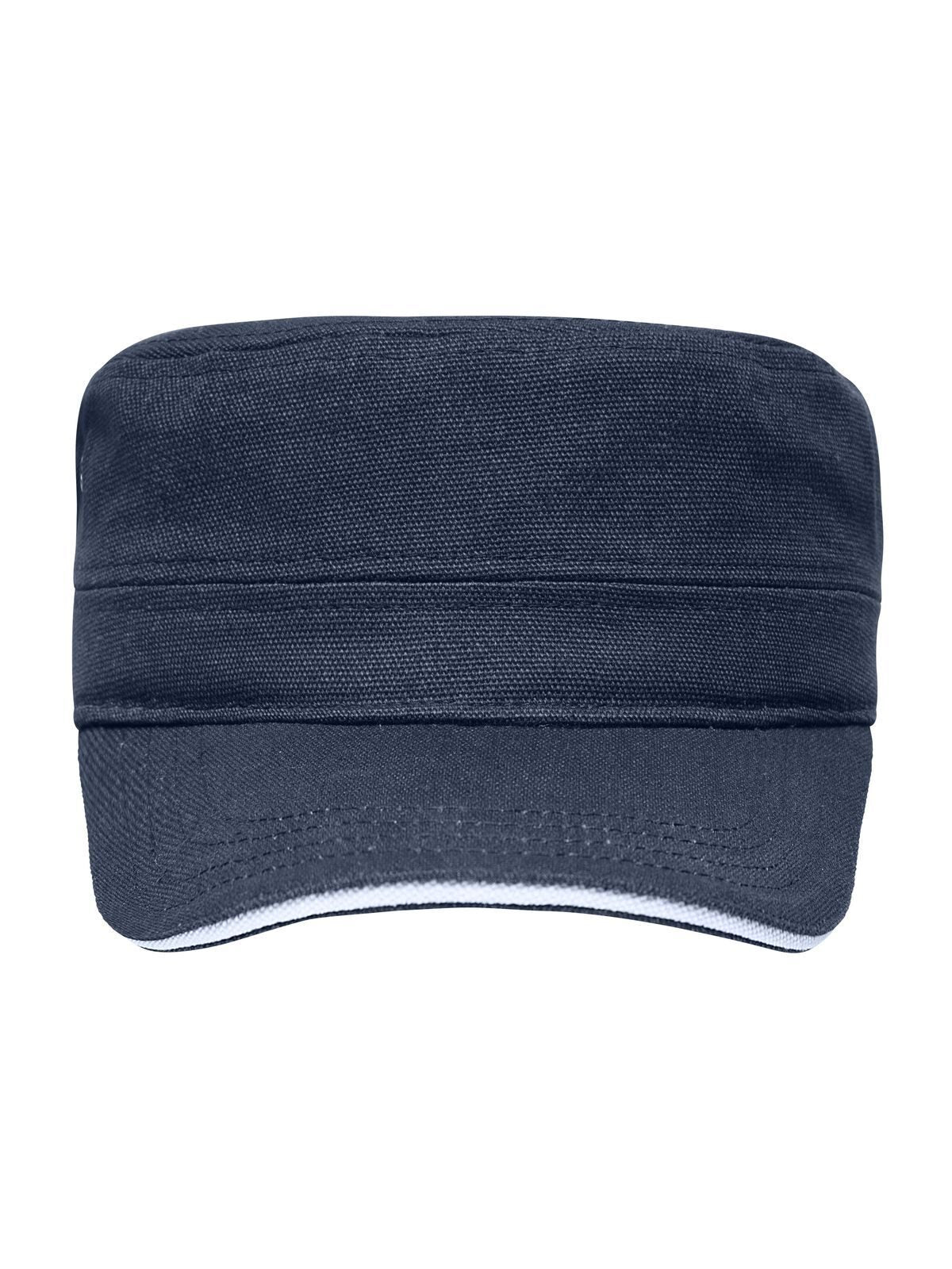 Baseball Caps Military Sandwich Cap Marineblau/Weiß bestickbar und bedruckbar – LA1970