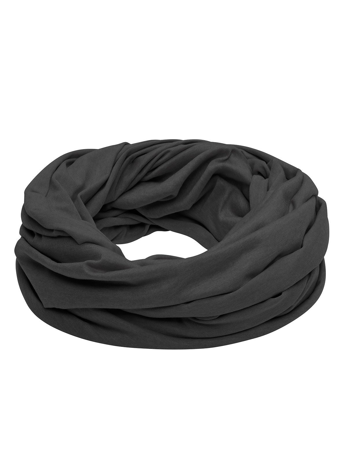 Heather Summer Loop-Scarf Herren Schal / Handschuhe – James & Nicholson – Farbe black-melange – individuell veredelbar