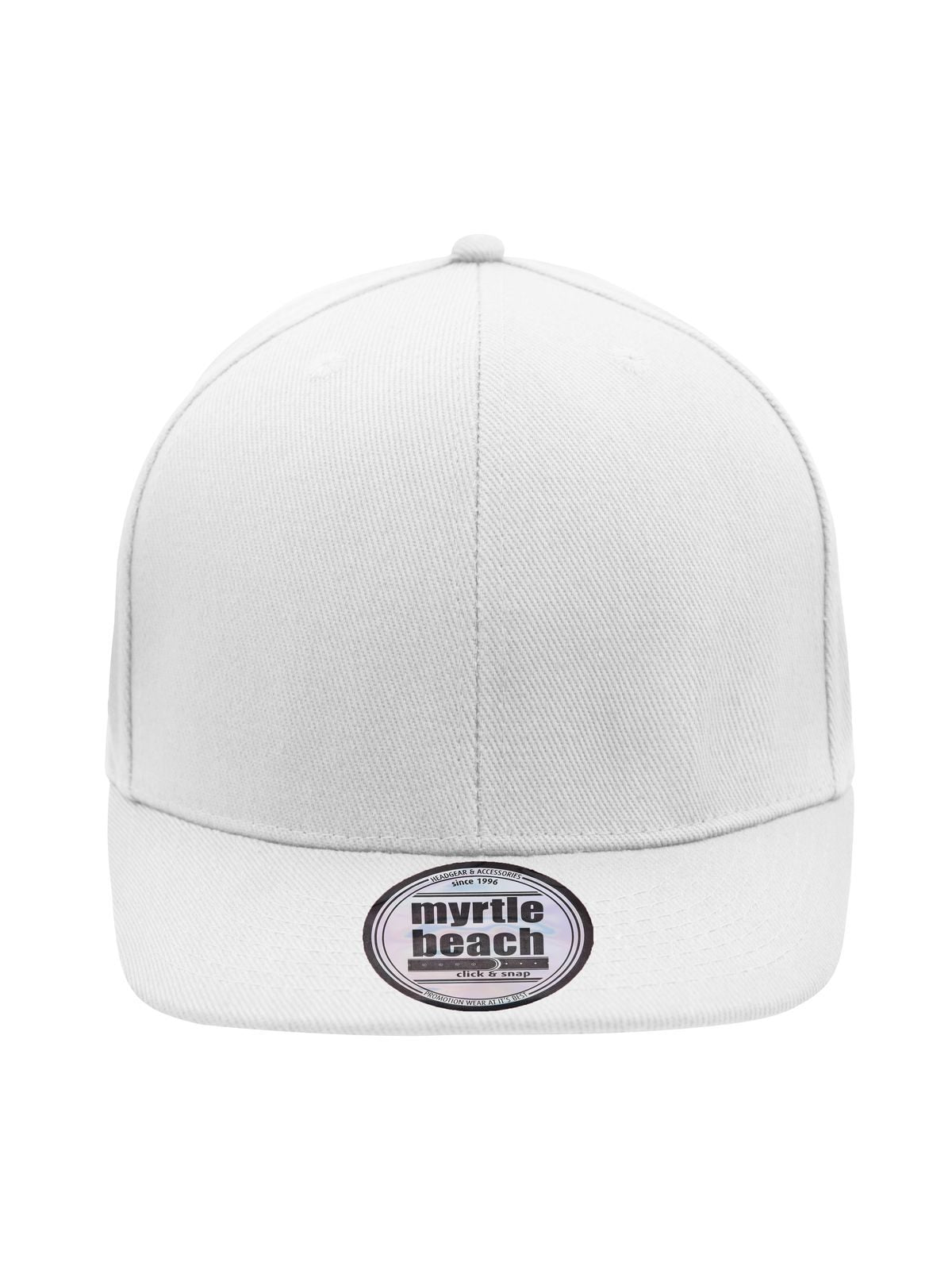 Baseball Caps 6 Panel Pro Cap Style Weiß/Weiß bestickbar und bedruckbar – LA1970