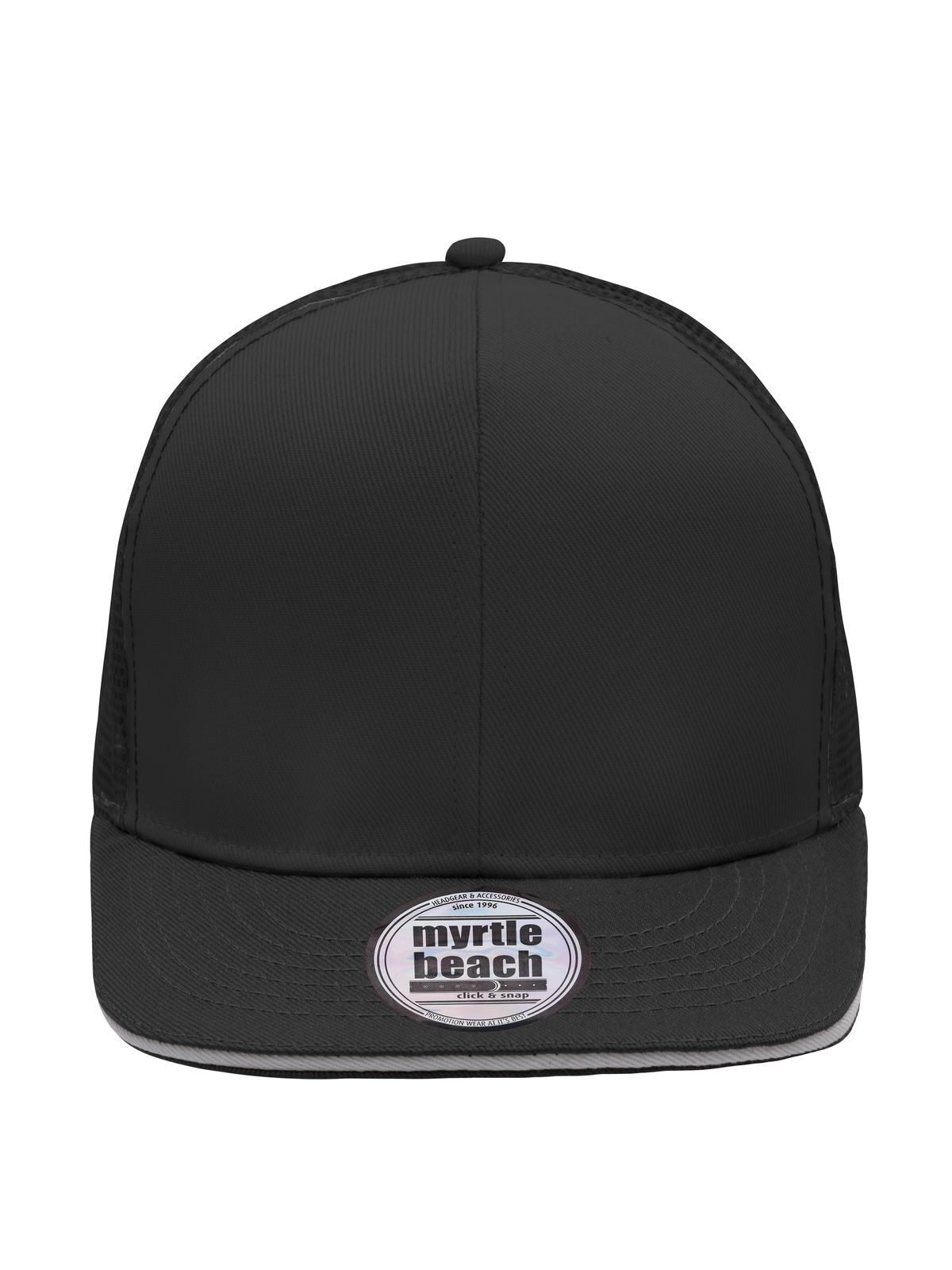 Trucker Caps Pro Cap Mesh 6 Panel Schwarz/light-Grau bestickbar und bedruckbar – LA1970