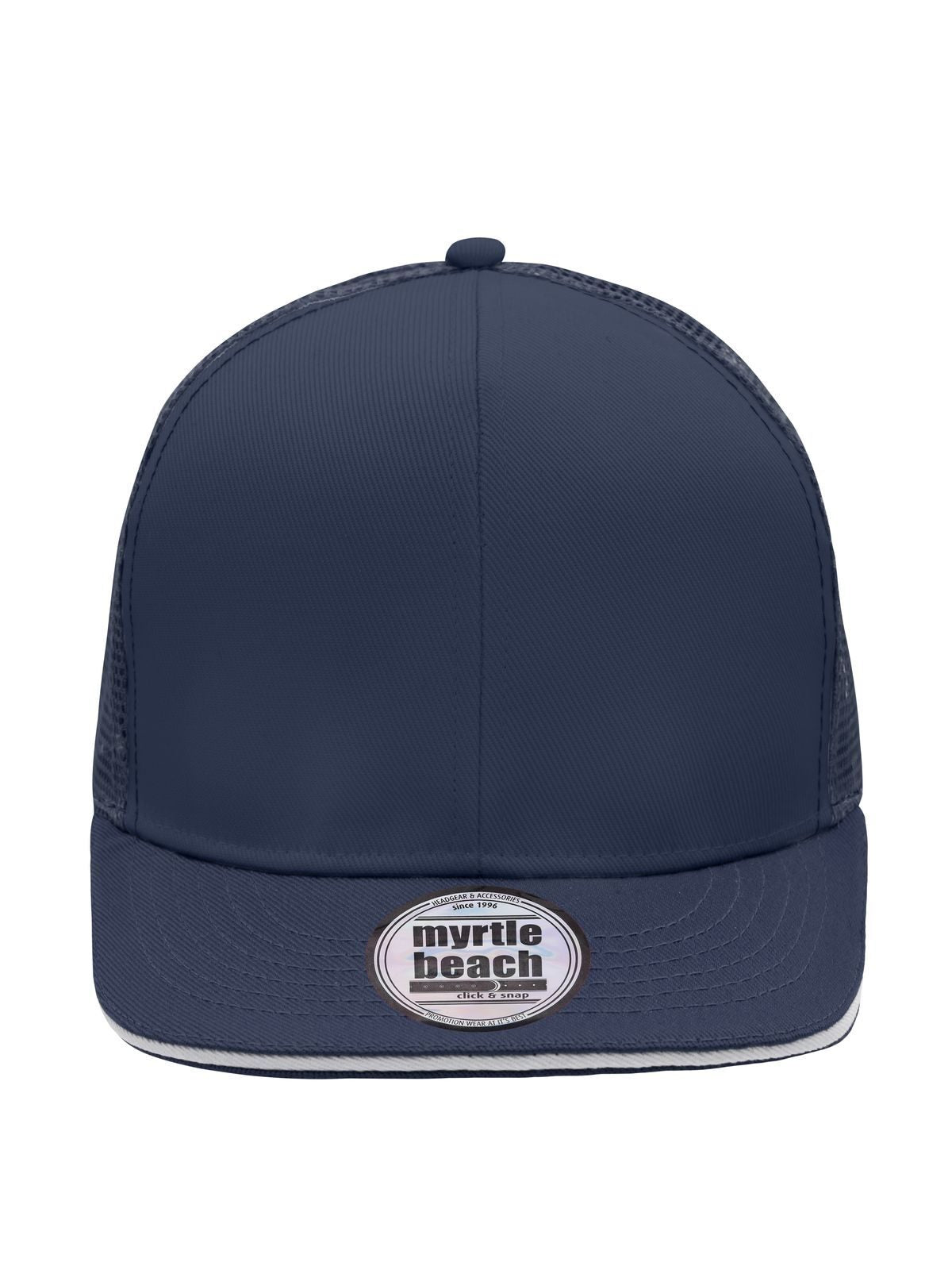 Trucker Caps Pro Cap Mesh 6 Panel Marineblau/Weiß bestickbar und bedruckbar – LA1970