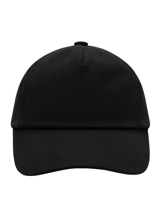 Baseball Caps 5 Panel Kids' Cap Schwarz bestickbar und bedruckbar – LA1970