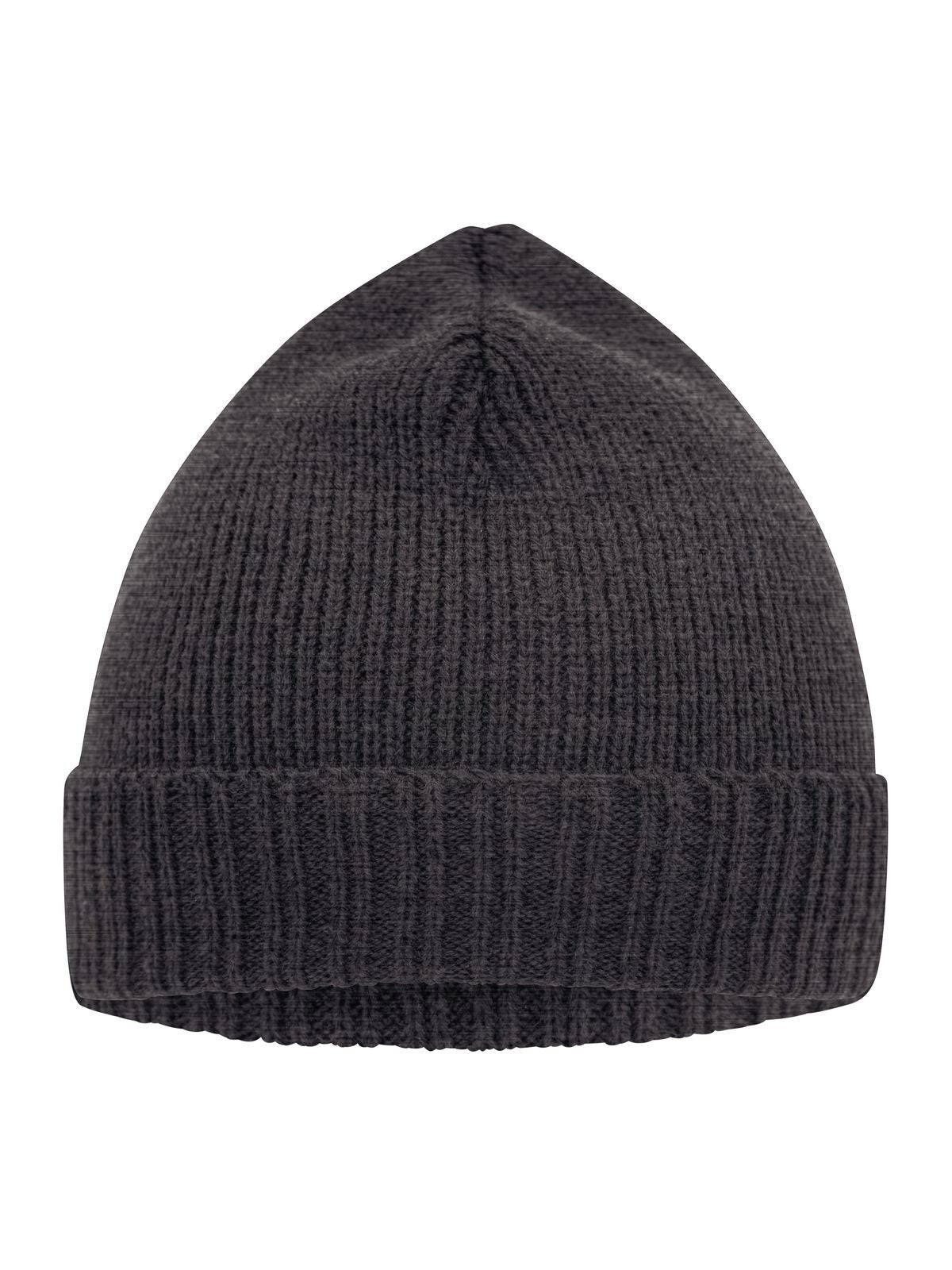 Beanies Basic Knitted Beanie Grau-melange bestickbar und bedruckbar – LA1970