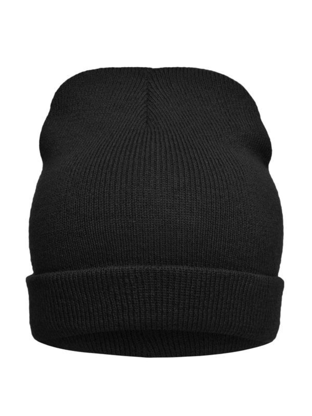 Beanies Knitted Promotion Beanie Schwarz bestickbar und bedruckbar – LA1970