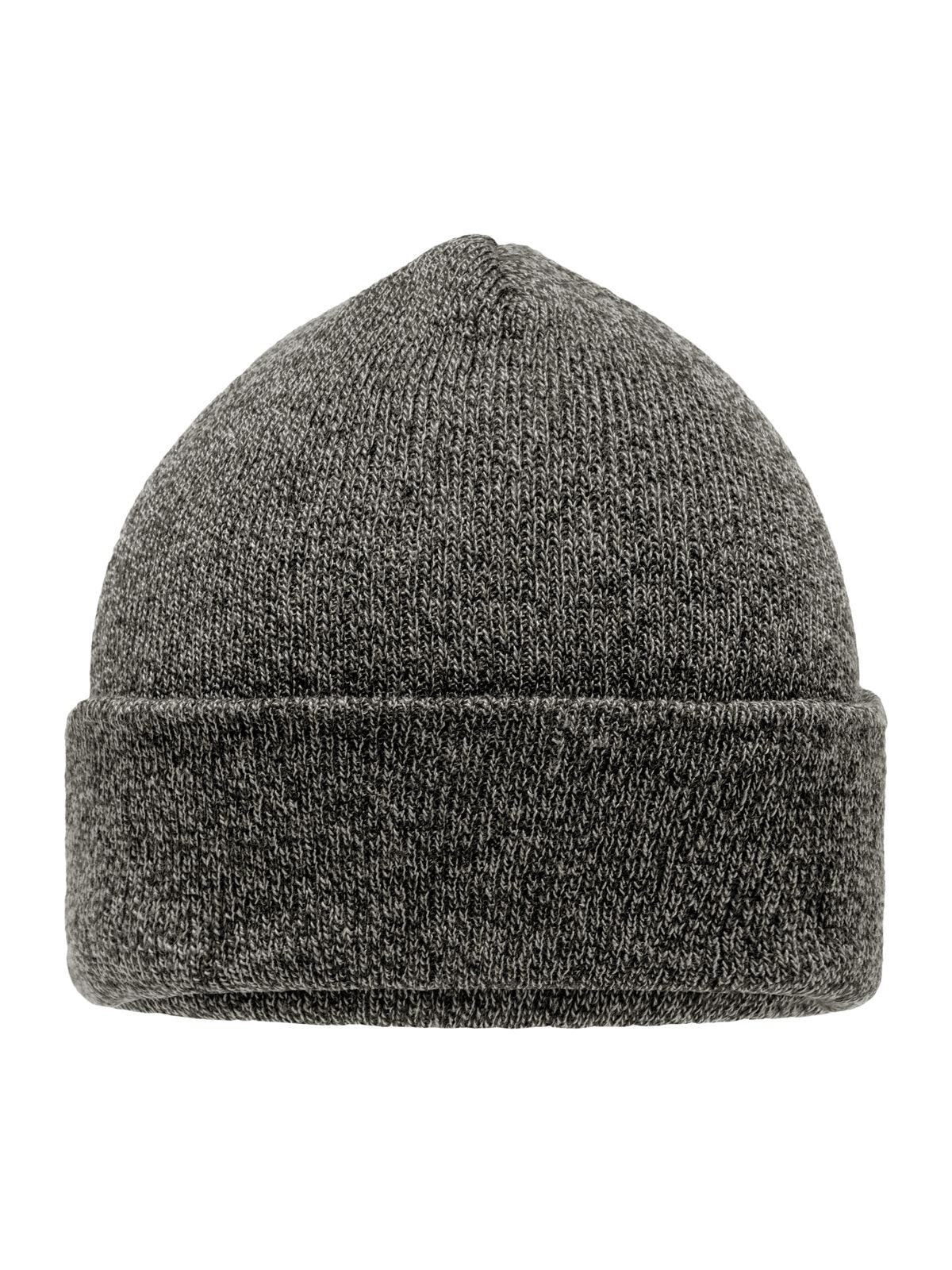 Beanies Melange Beanie Schwarz-melange bestickbar und bedruckbar – LA1970