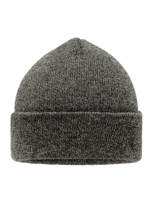 Beanies Melange Beanie Schwarz-melange bestickbar und bedruckbar – LA1970