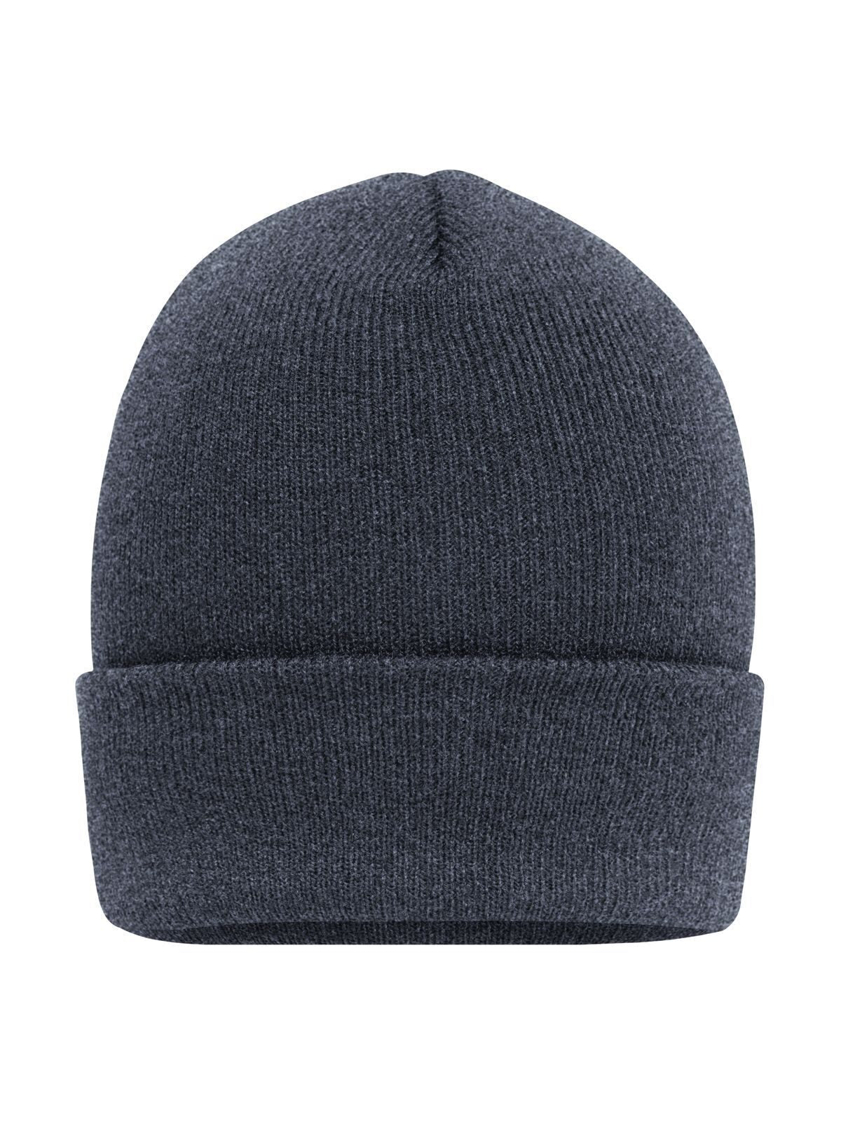 Beanies Knitted Beanie Grau-melange bestickbar und bedruckbar – LA1970