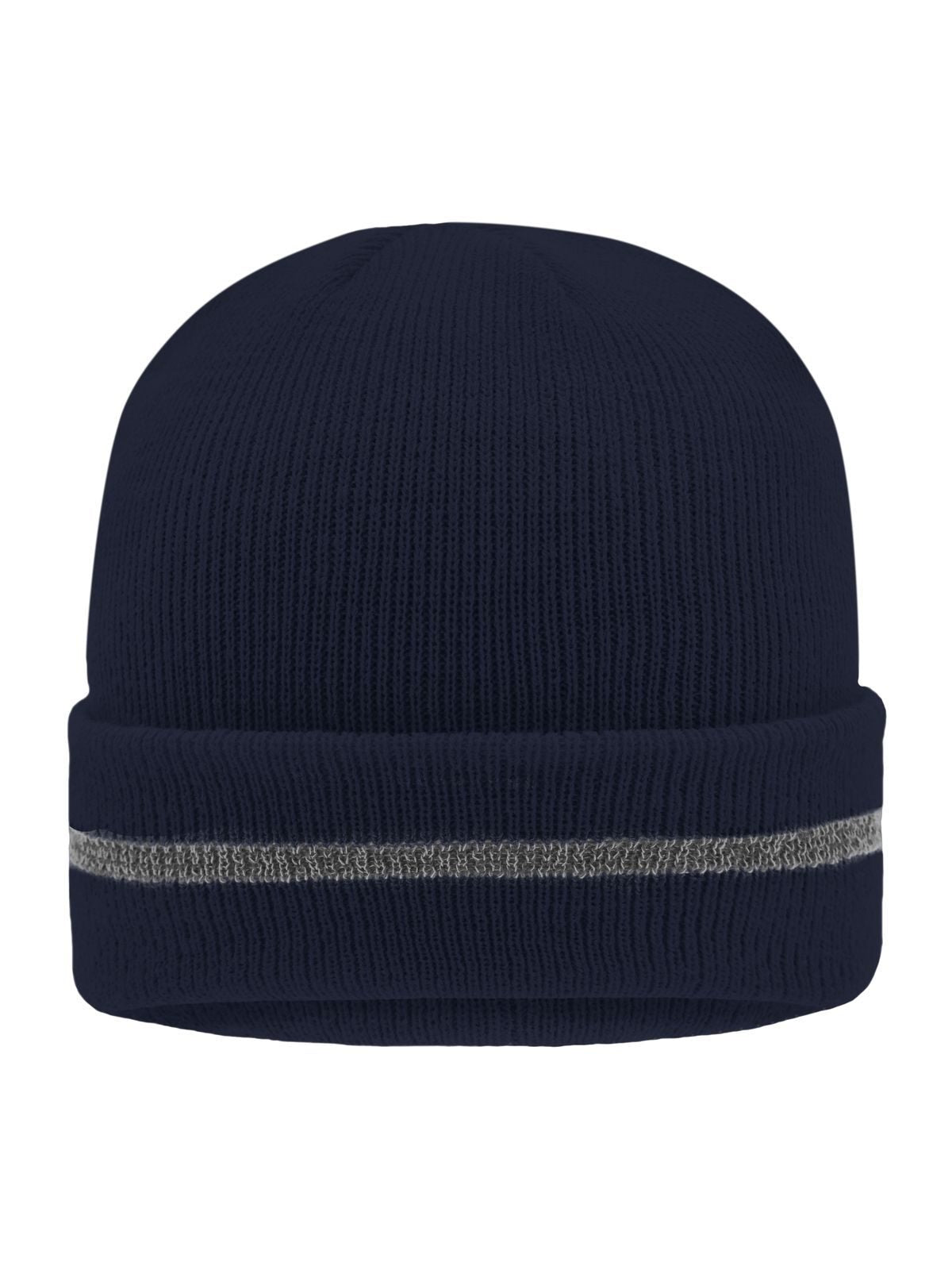 Beanies Reflective Beanie Marineblau/silver bestickbar und bedruckbar – LA1970
