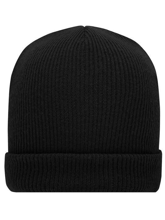Beanies Soft Knitted Winter Beanie Schwarz bestickbar und bedruckbar – LA1970