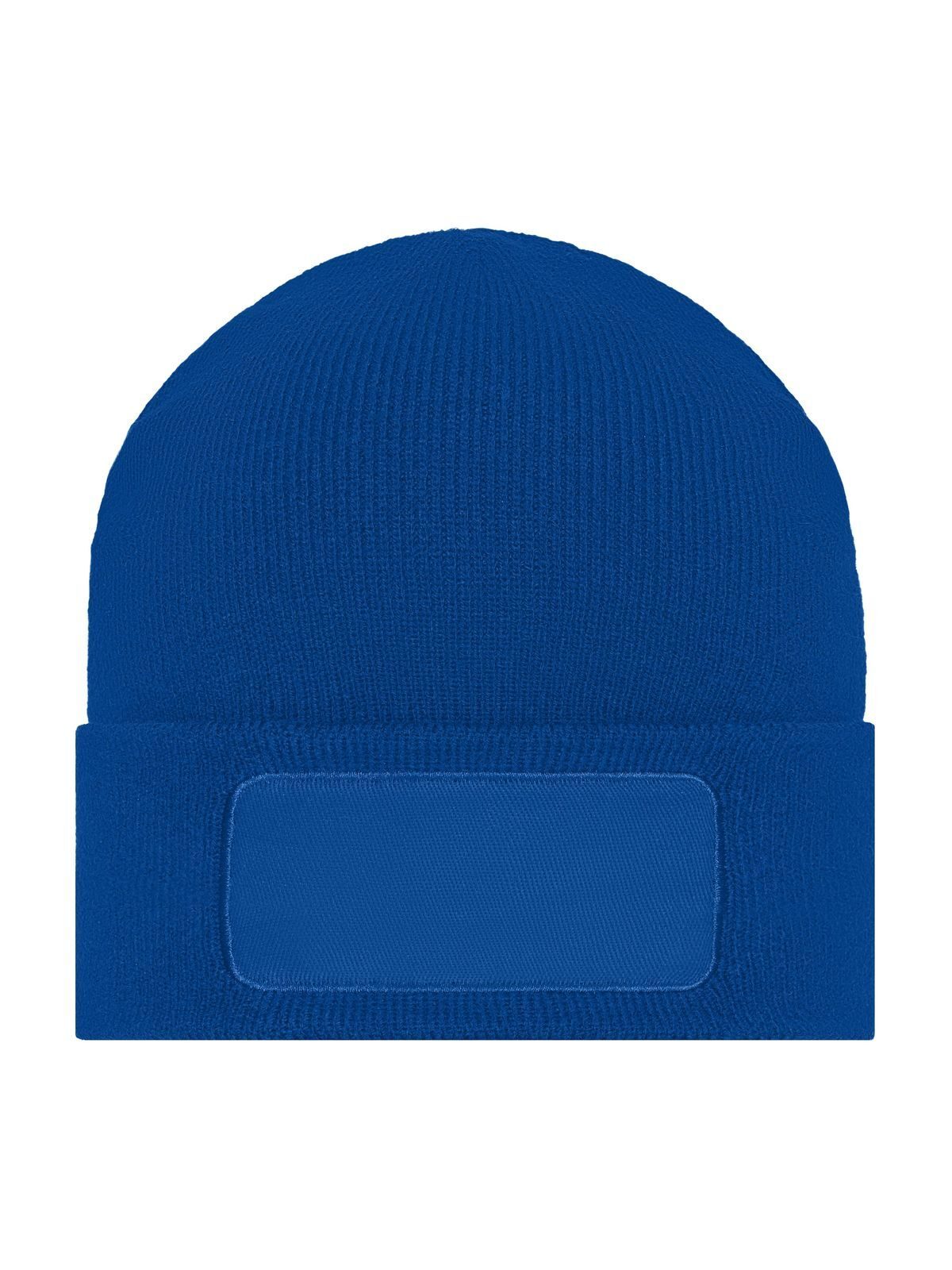 Beanies Classic Knitted Beanie With Patch Royalblaublau bestickbar und bedruckbar – LA1970